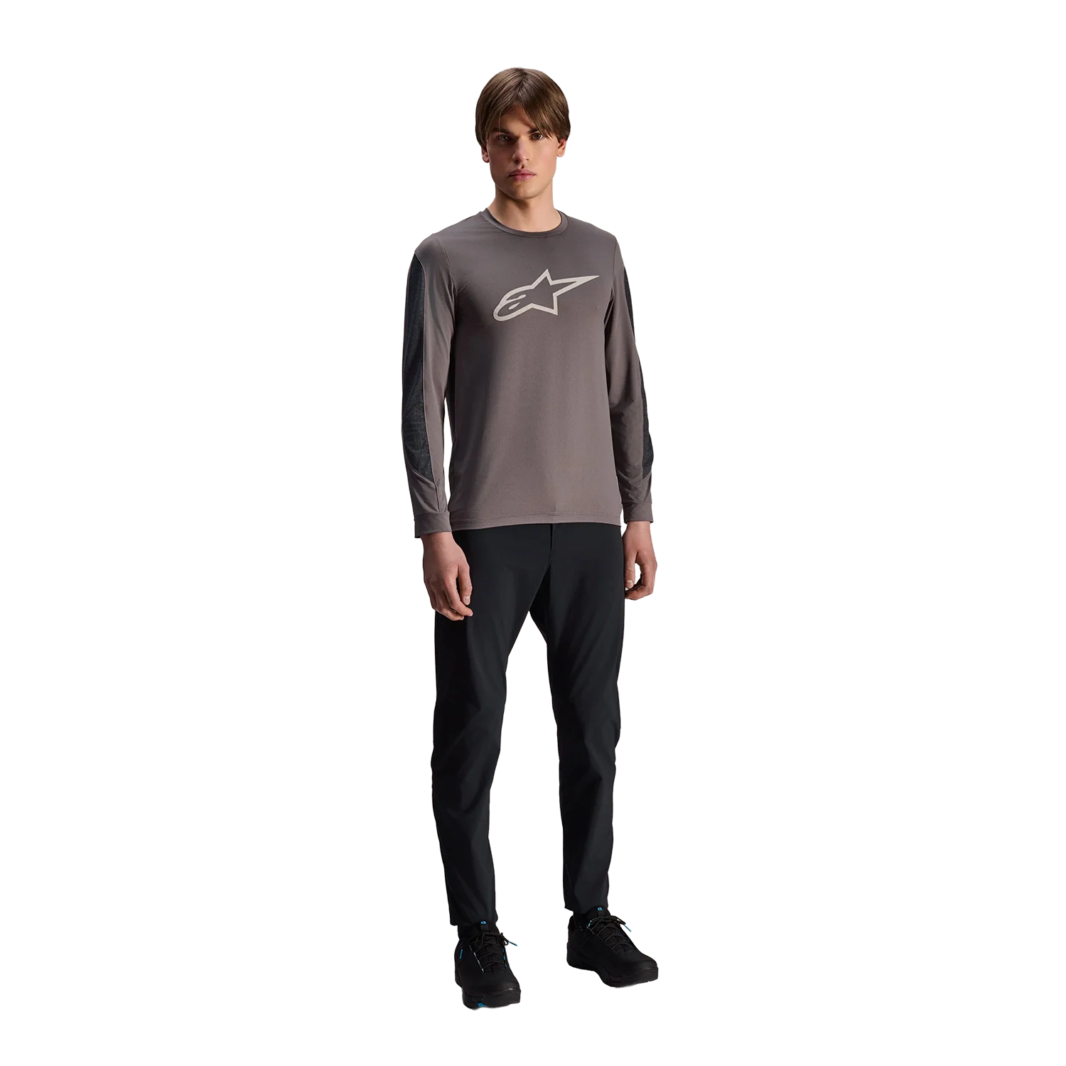 Maillot ALPINESTARS A-DURA INSET ASTAR Manches Longues Gris - Image 3