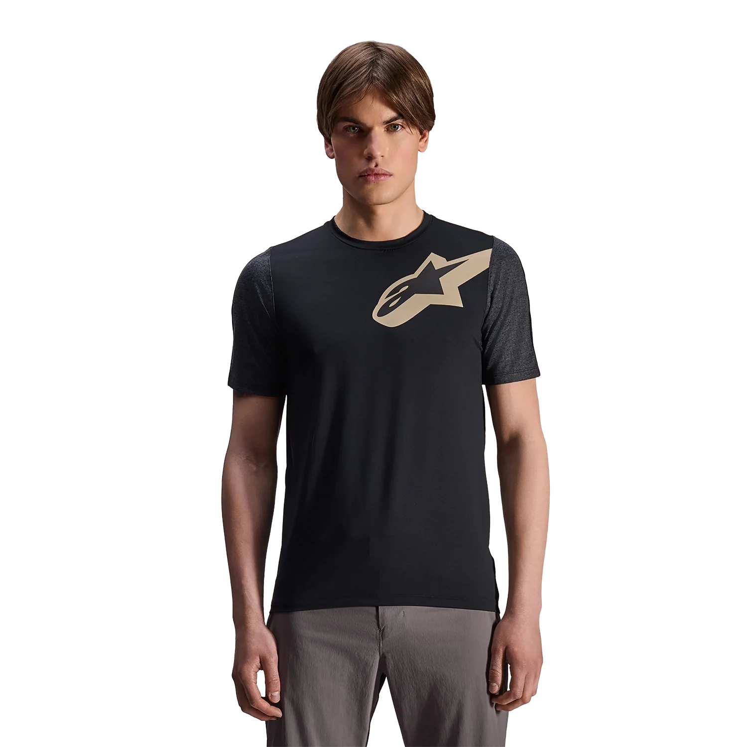 Maillot ALPINESTARS A-DURA LIPAN Manches Courtes Noir