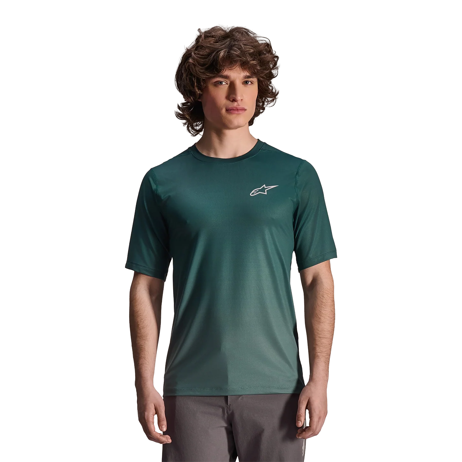 Maillot ALPINESTARS A-DURA RISE Manches Courtes Vert
