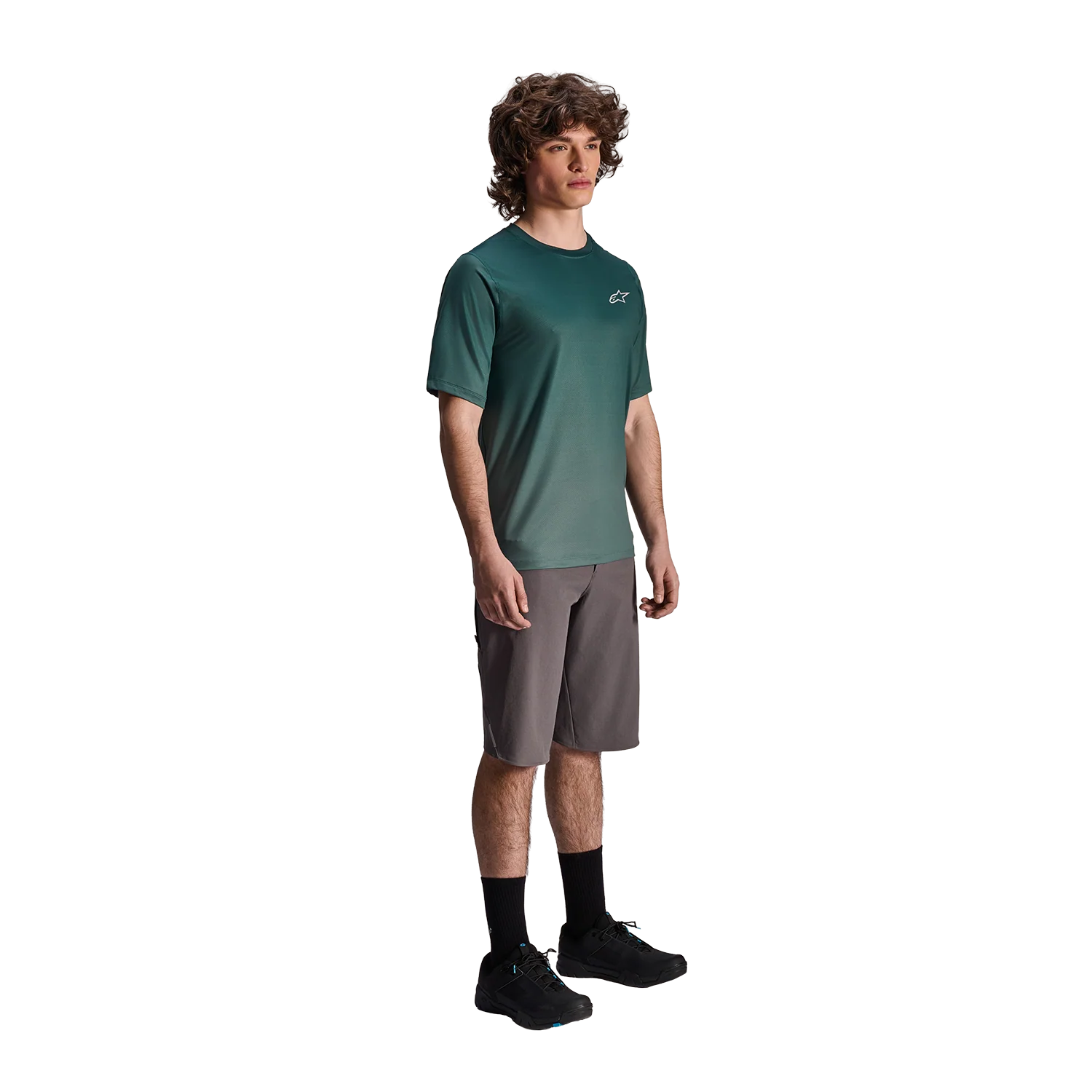 Maillot ALPINESTARS A-DURA RISE Manches Courtes Vert - Image 3