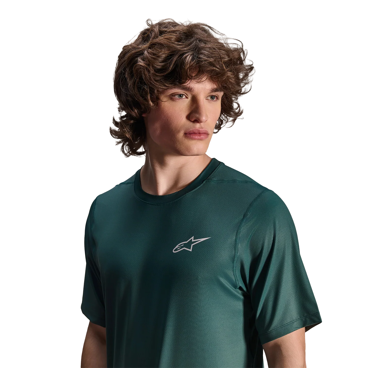 Maillot ALPINESTARS A-DURA RISE Manches Courtes Vert - Image 6