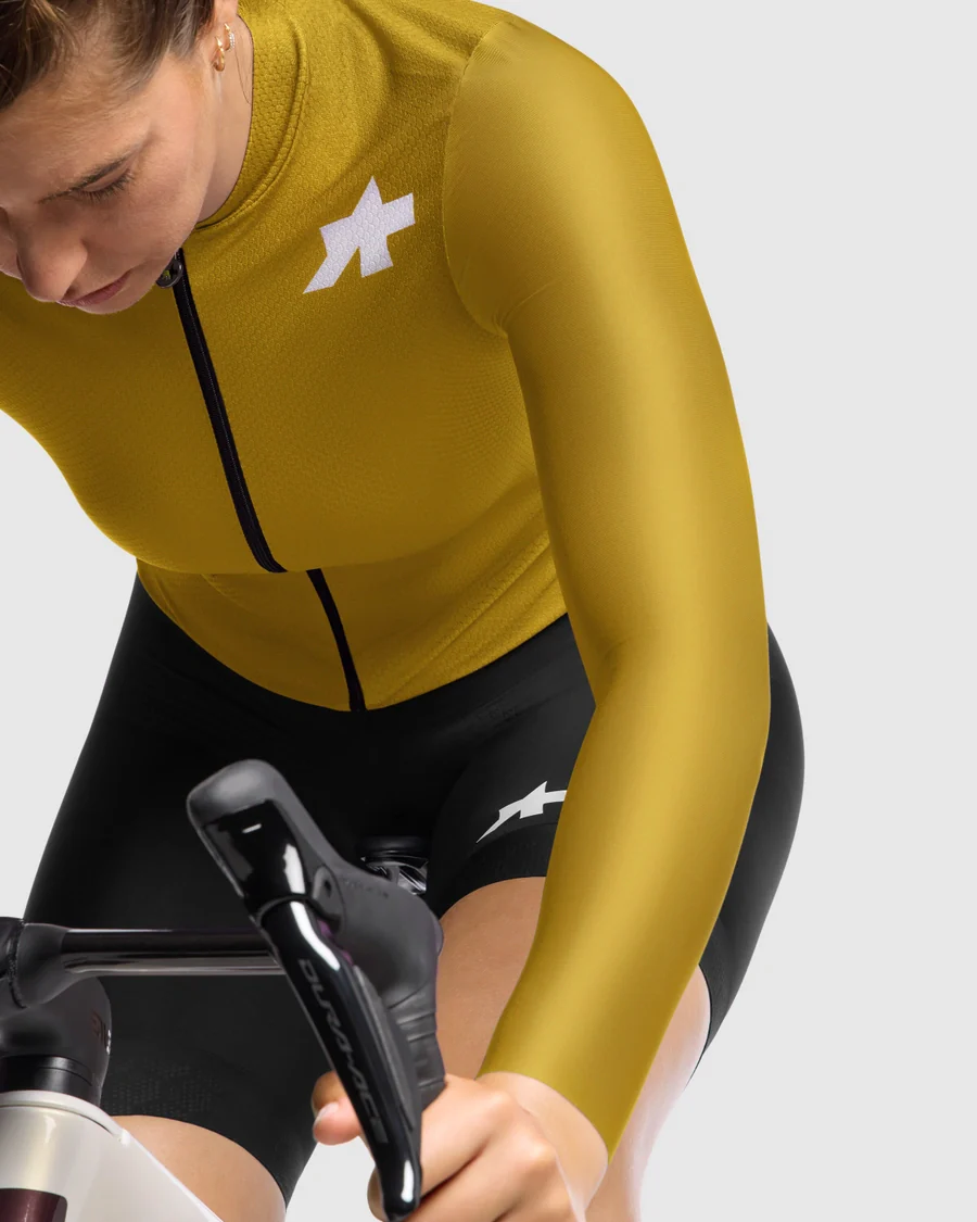 Maillot ASSOS UMA GT S11 EVO Manches Longues Femme Godlen Yellow - Image 4