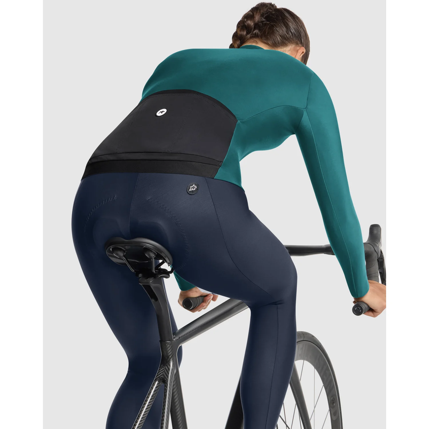 Maillot ASSOS UMA GT SPRING FALL C2 Manches Longues Femme Foundation Green - Image 8