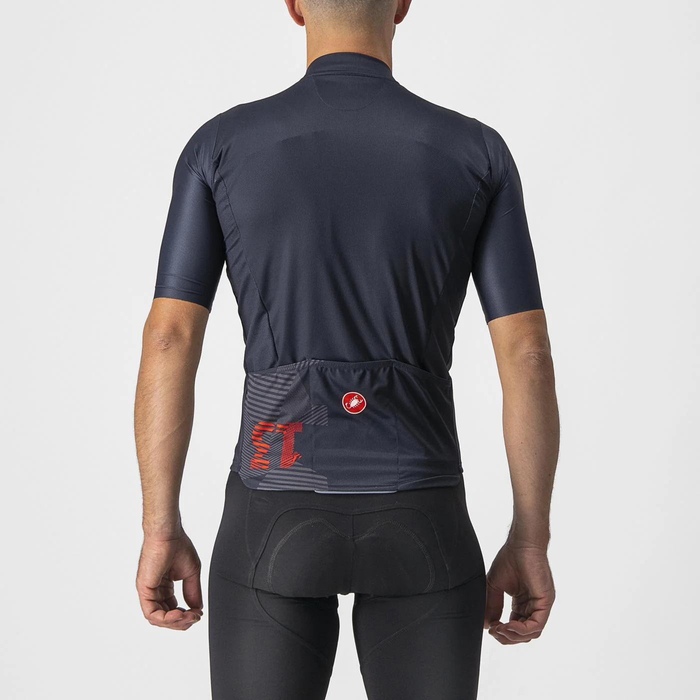 Maillot CASTELLI 13 SCREEN Manches Courtes Bleu/Rouge - Image 2