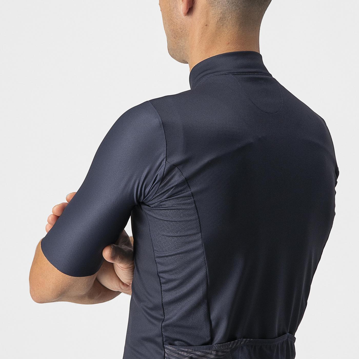 Maillot CASTELLI 13 SCREEN Manches Courtes Bleu/Rouge - Image 4