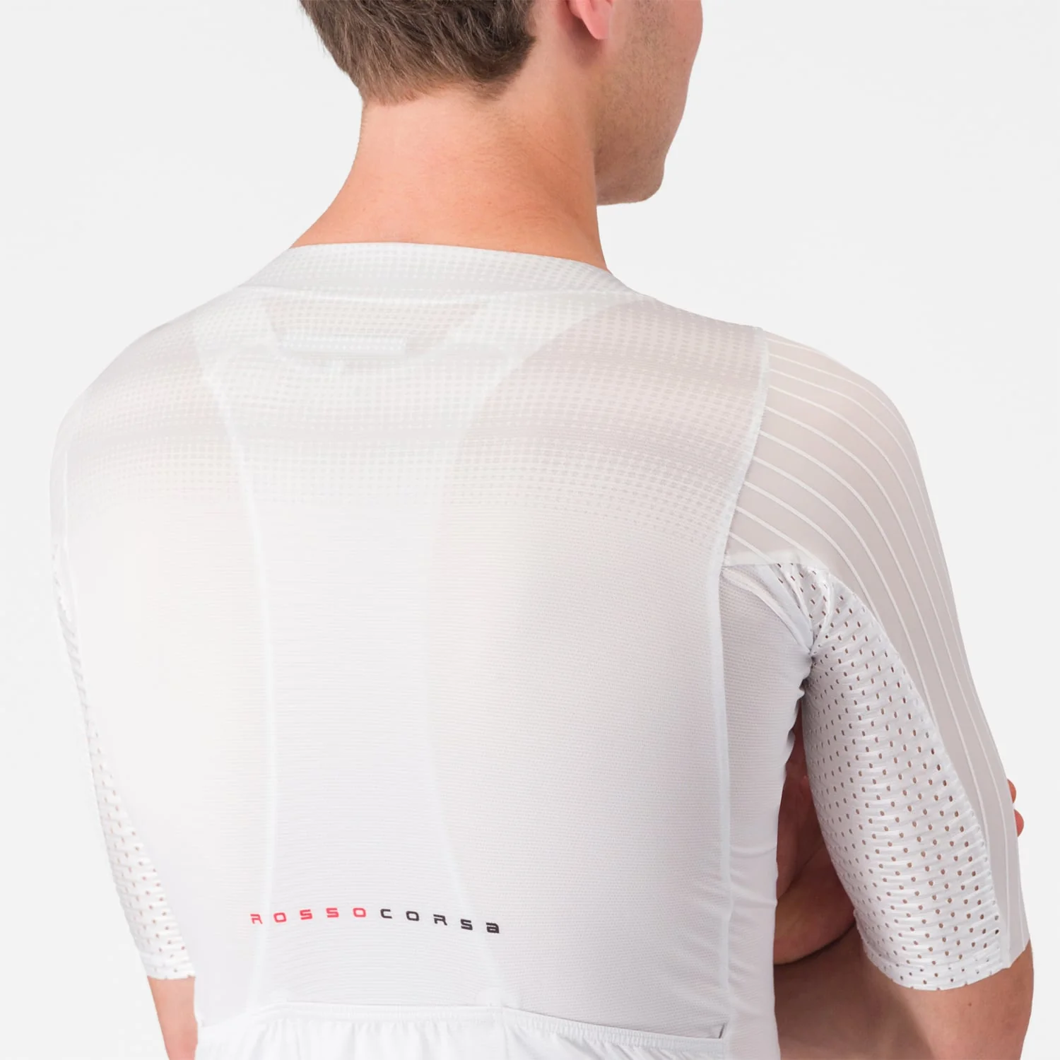 Maillot CASTELLI AERO RACE 8S Manches Courtes Blanc - Image 4