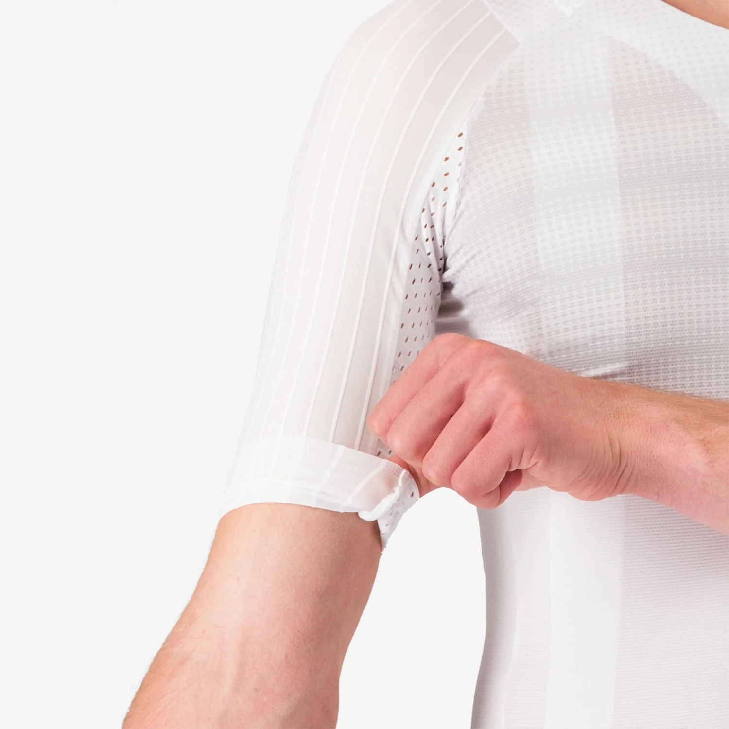 Maillot CASTELLI AERO RACE 8S Manches Courtes Blanc - Image 5