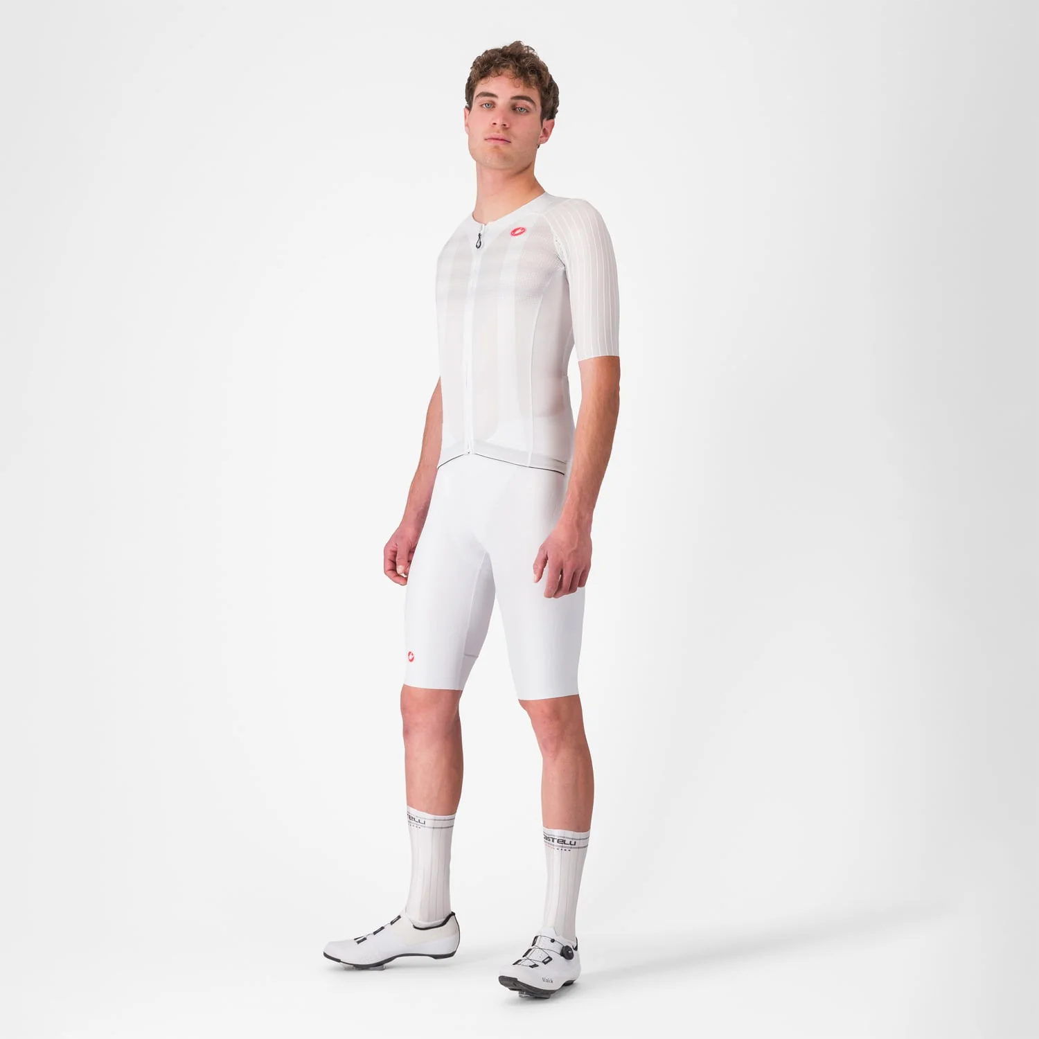 Maillot CASTELLI AERO RACE 8S Manches Courtes Blanc - Image 7