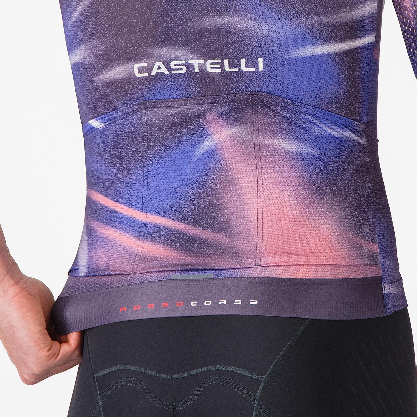 Maillot CASTELLI AERO RACE 8S Manches Courtes Violet - Image 4