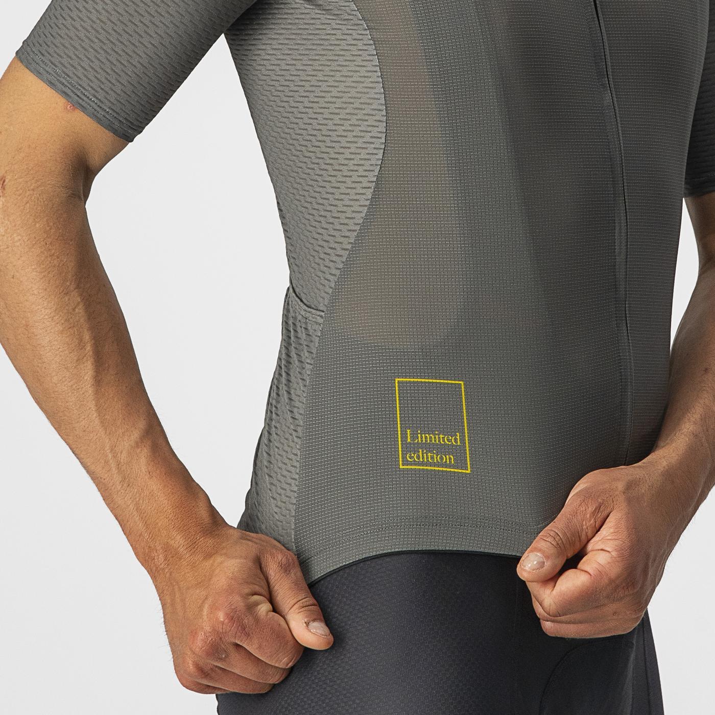 Maillot CASTELLI BREATHE ATTACK Manches Courtes Gris/Vert - Image 4