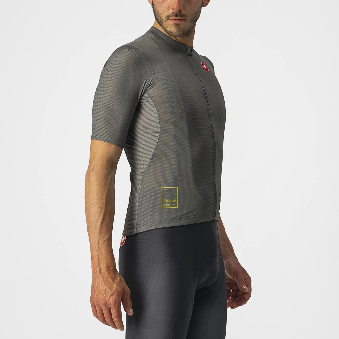 Maillot CASTELLI BREATHE ATTACK Manches Courtes Gris/Vert - Image 6