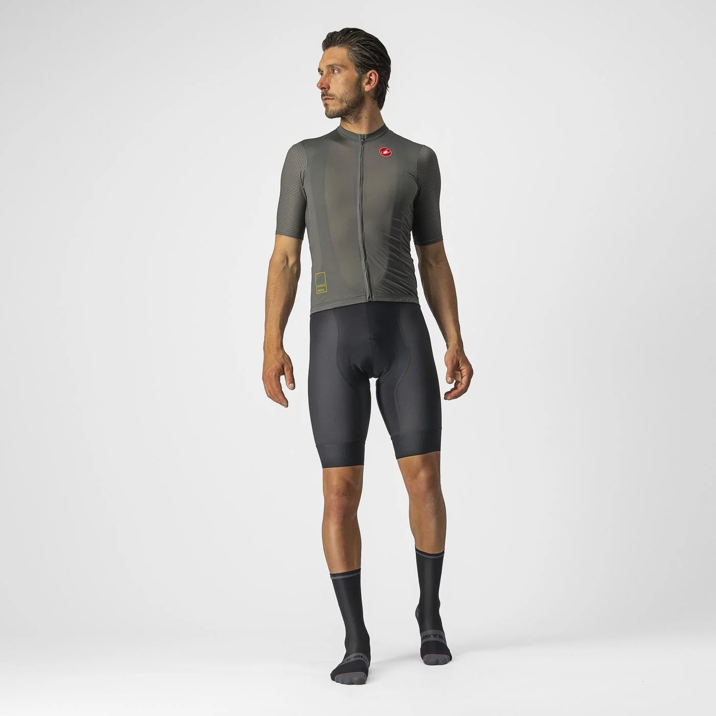 Maillot CASTELLI BREATHE ATTACK Manches Courtes Gris/Vert - Image 7