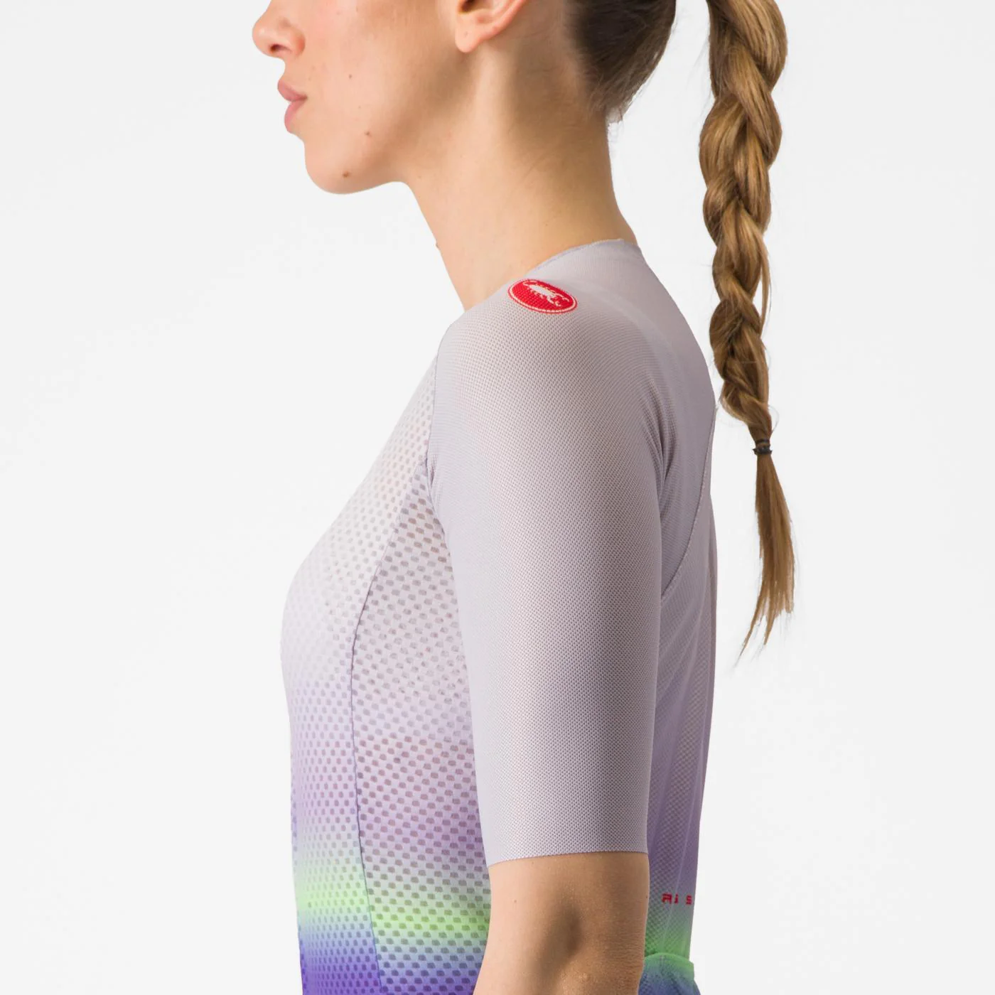 Maillot CASTELLI CLIMBER'S 4.0 W Femme Manches Courtes Violet/Vert - Image 4