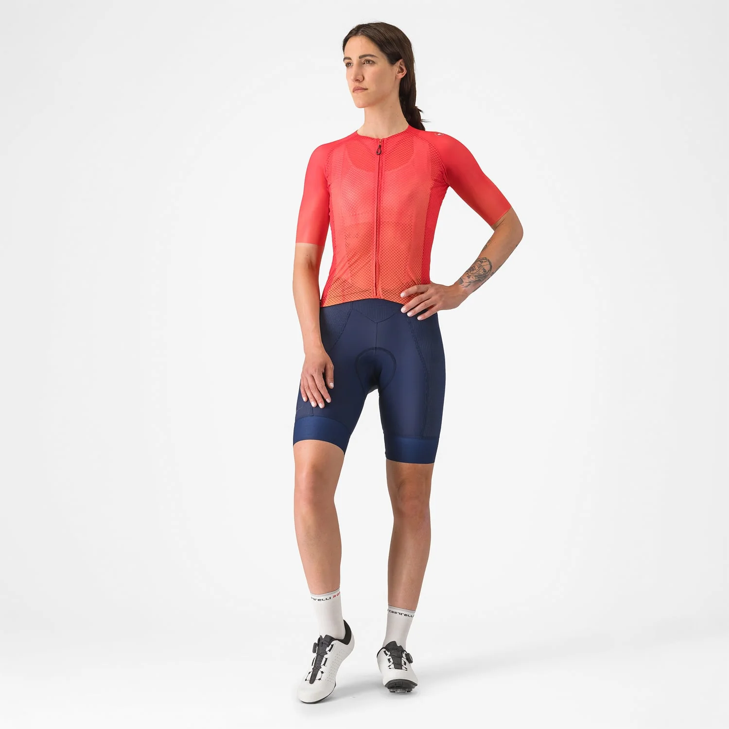 Maillot CASTELLI CLIMBER'S A/C Femme Manches Courtes Hibiscus - Image 3
