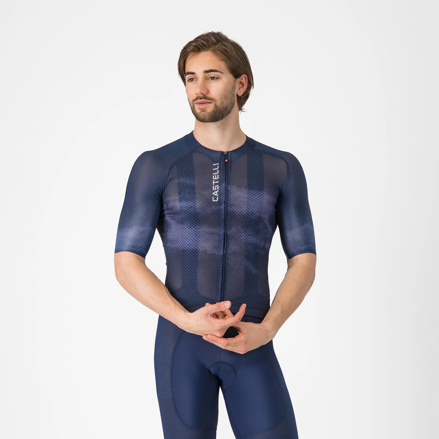 Maillot CASTELLI CLIMBER'S A/C Manches Courtes Marine