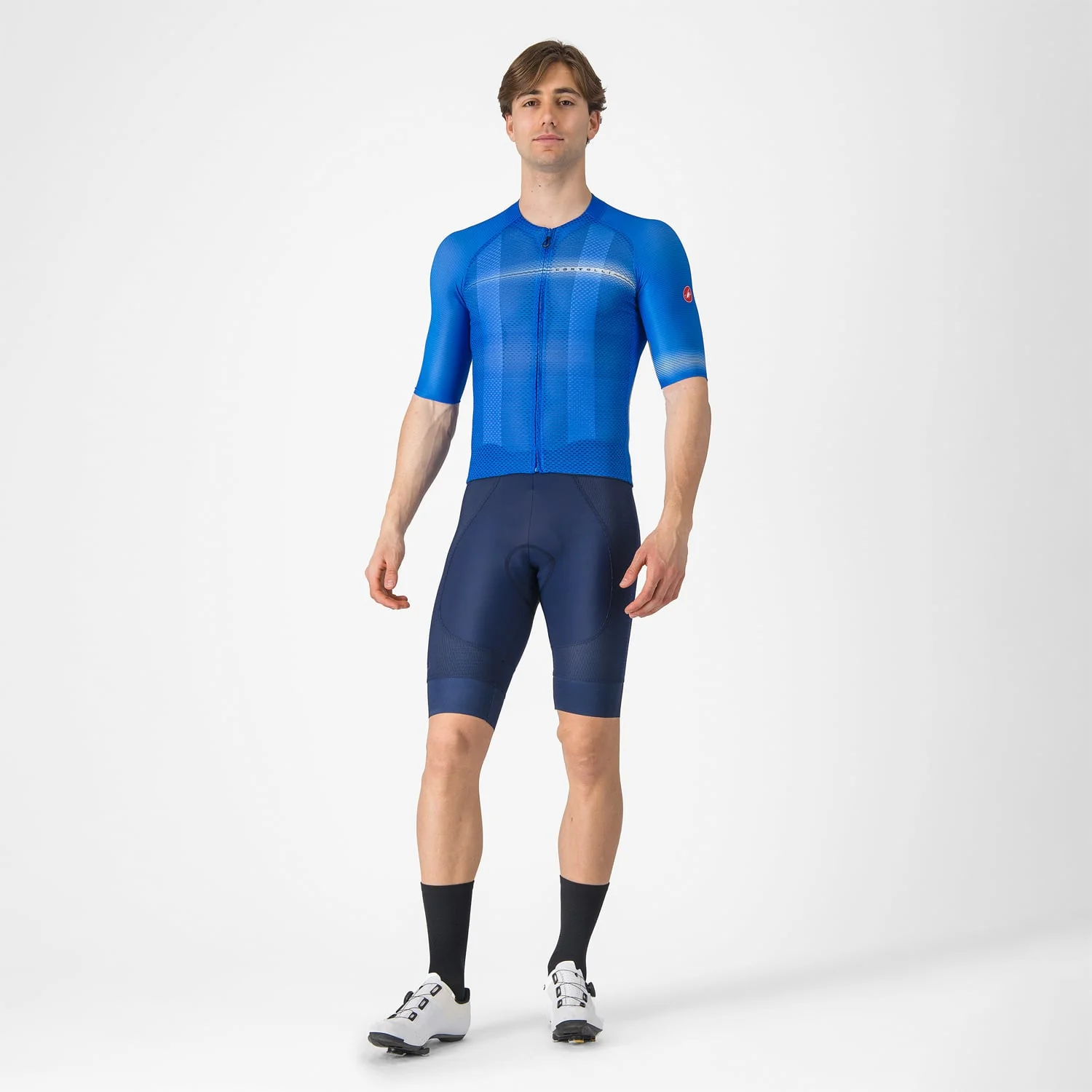 Maillot CASTELLI CLIMBER'S A/C Manches Courtes Bleu - Image 7