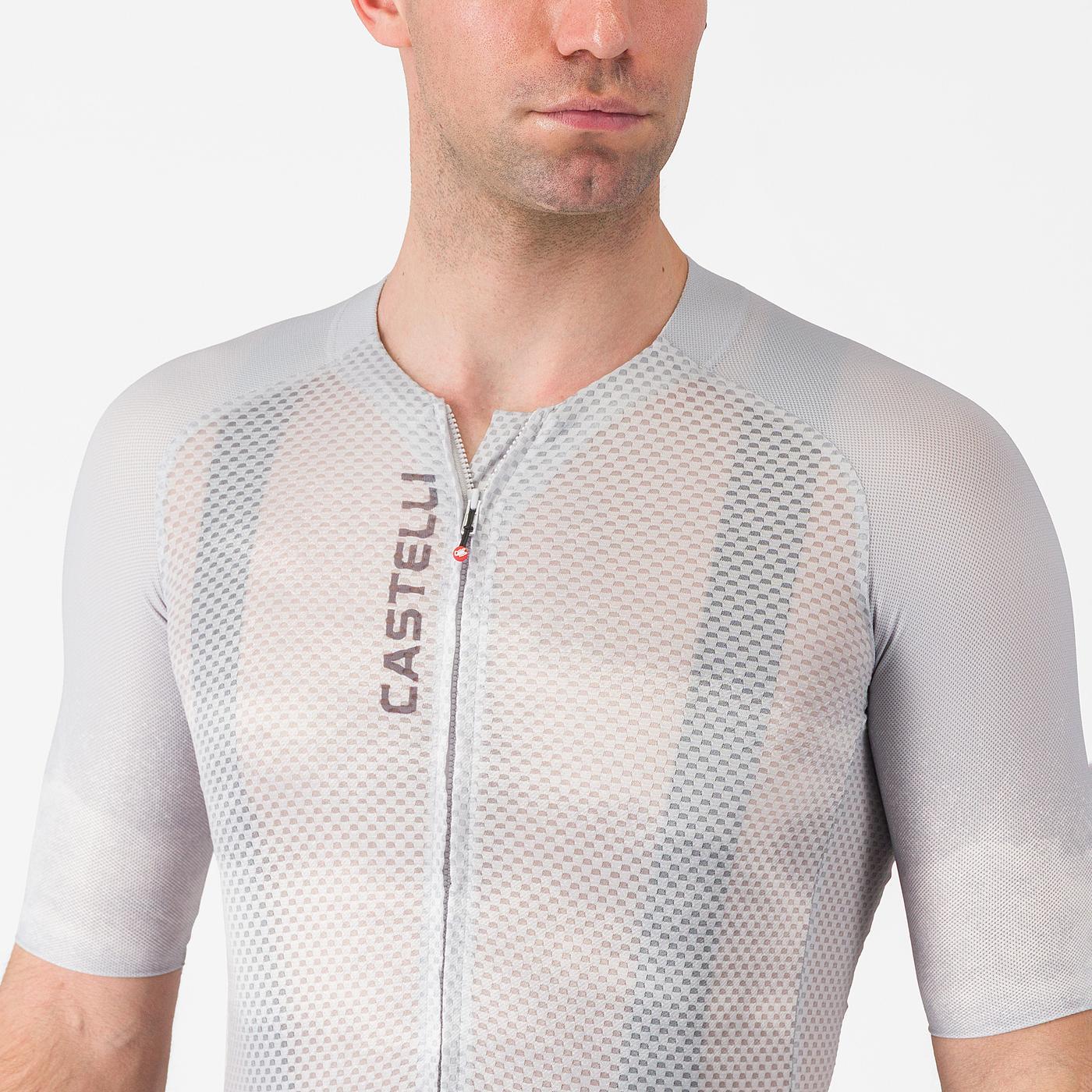 Maillot CASTELLI CLIMBER'S A/C Manches Courtes Gris 2026 - Image 3
