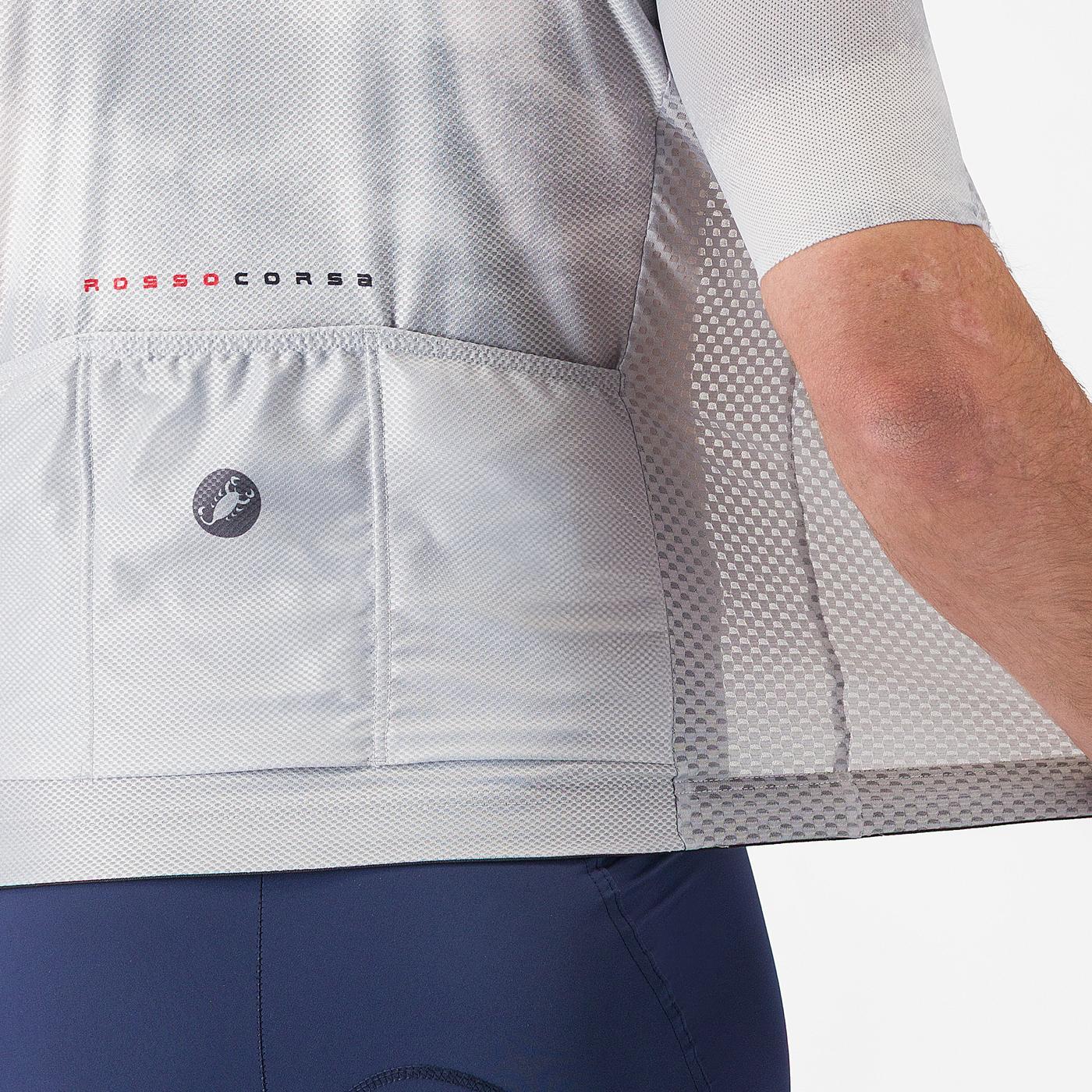 Maillot CASTELLI CLIMBER'S A/C Manches Courtes Gris 2026 - Image 4