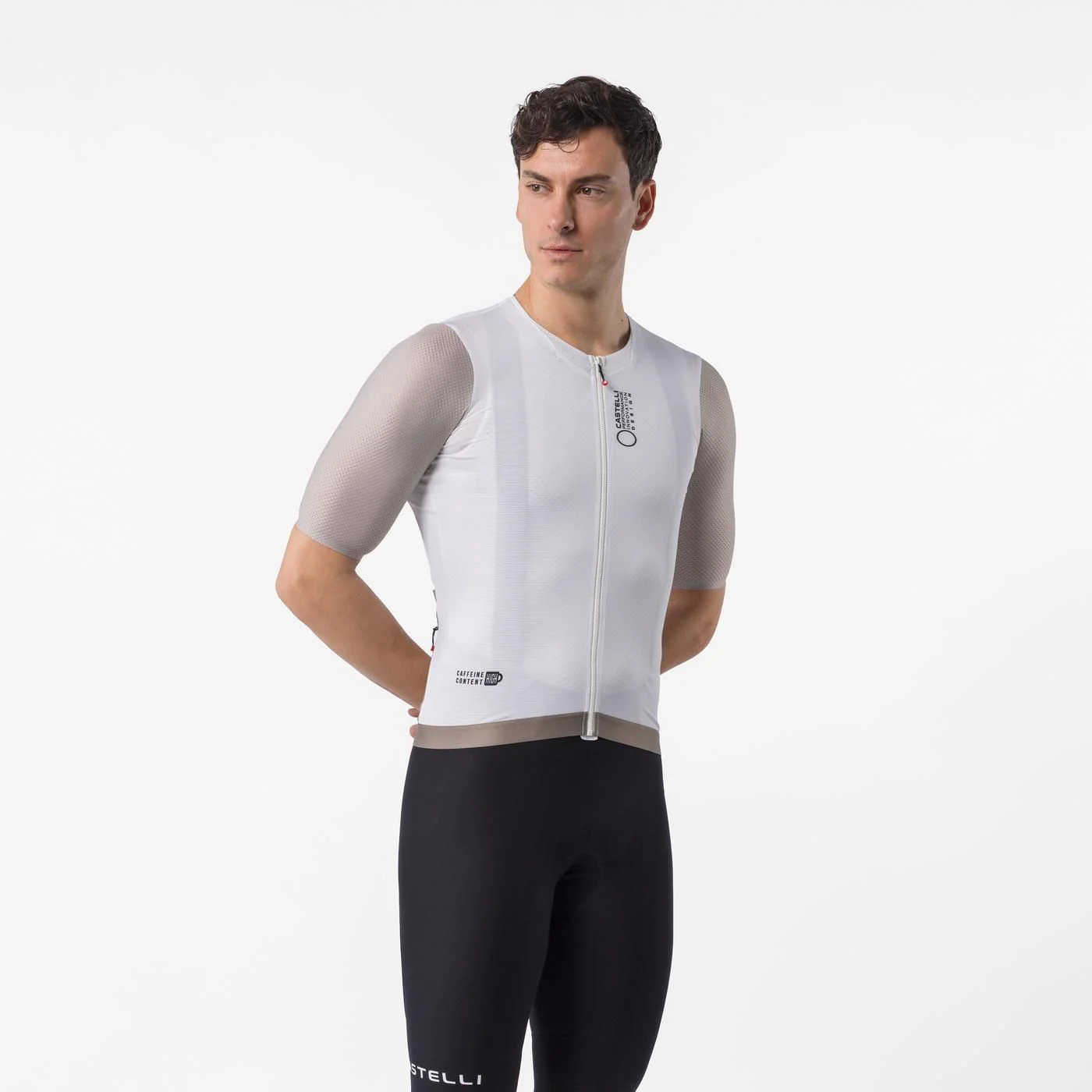 Maillot CASTELLI CORRETTO Manches Courtes Ivoire/Clay