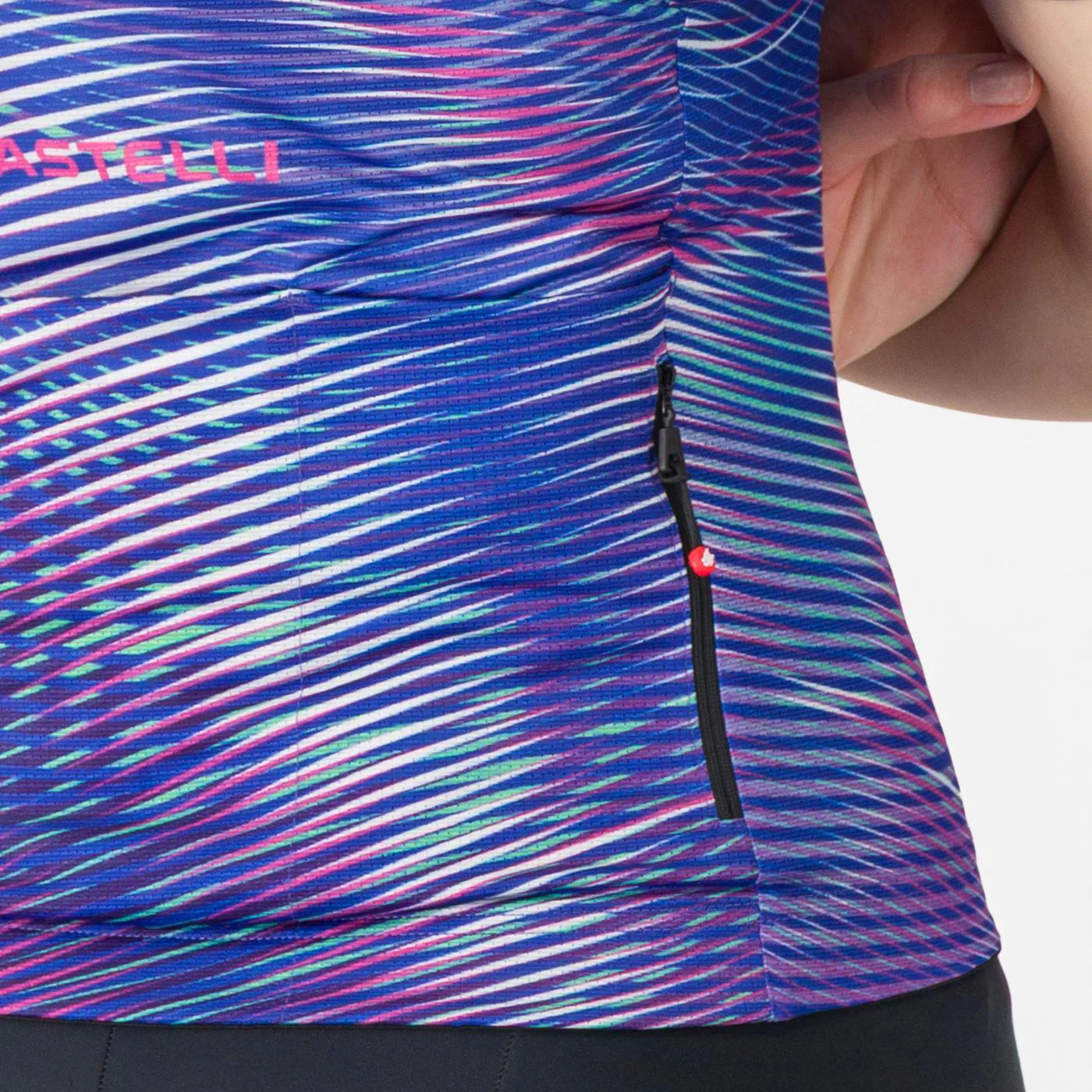 Maillot CASTELLI COSMIC VORTEX Femme Manches Courtes Violet - Image 5
