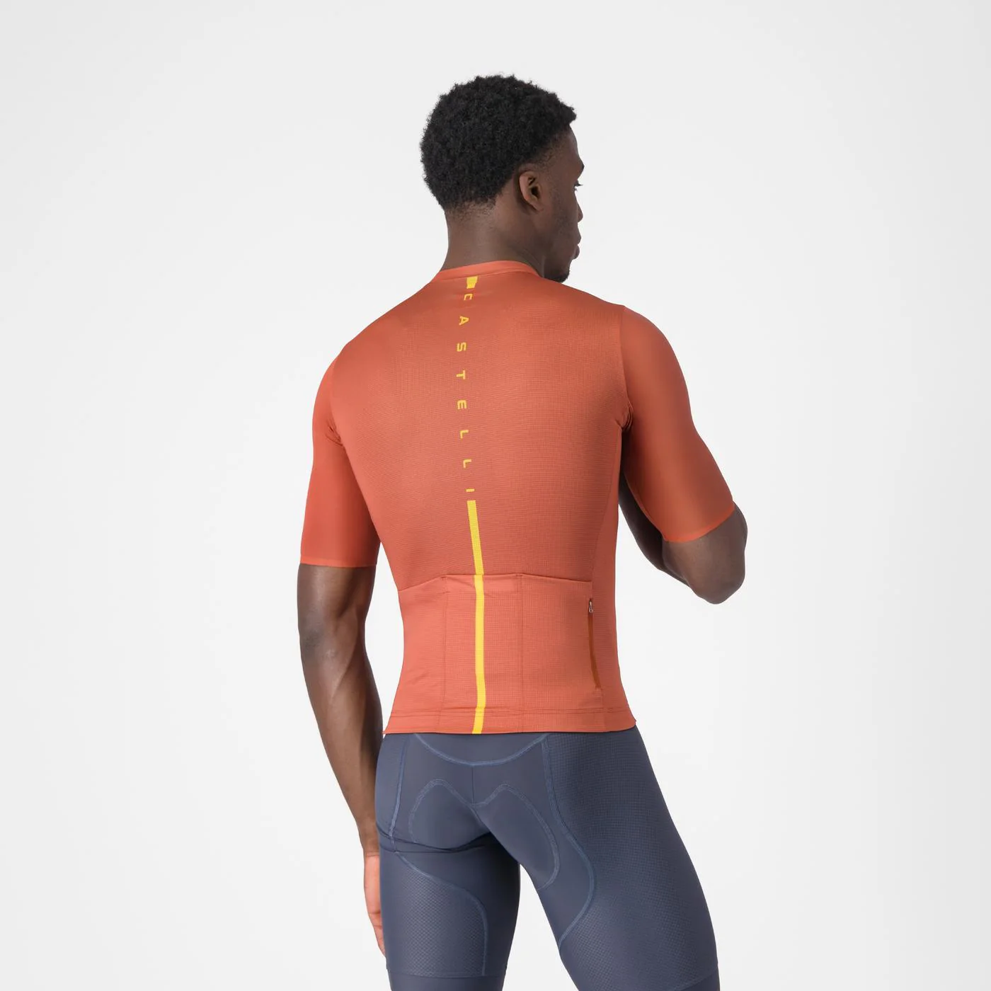 Maillot CASTELLI DRITTONE LOGO Manches Courtes Paprika - Image 2