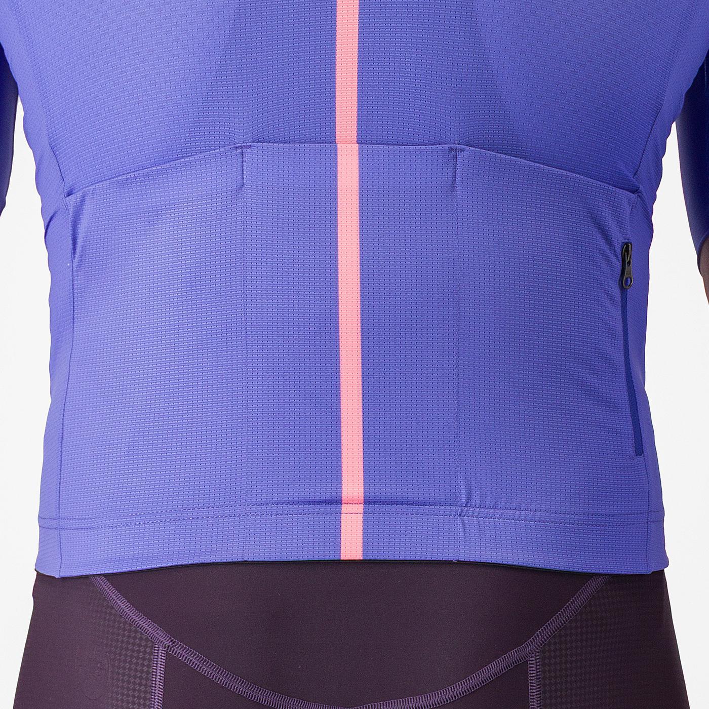 Maillot CASTELLI DRITTONE LOGO Manches Courtes Violet - Image 4