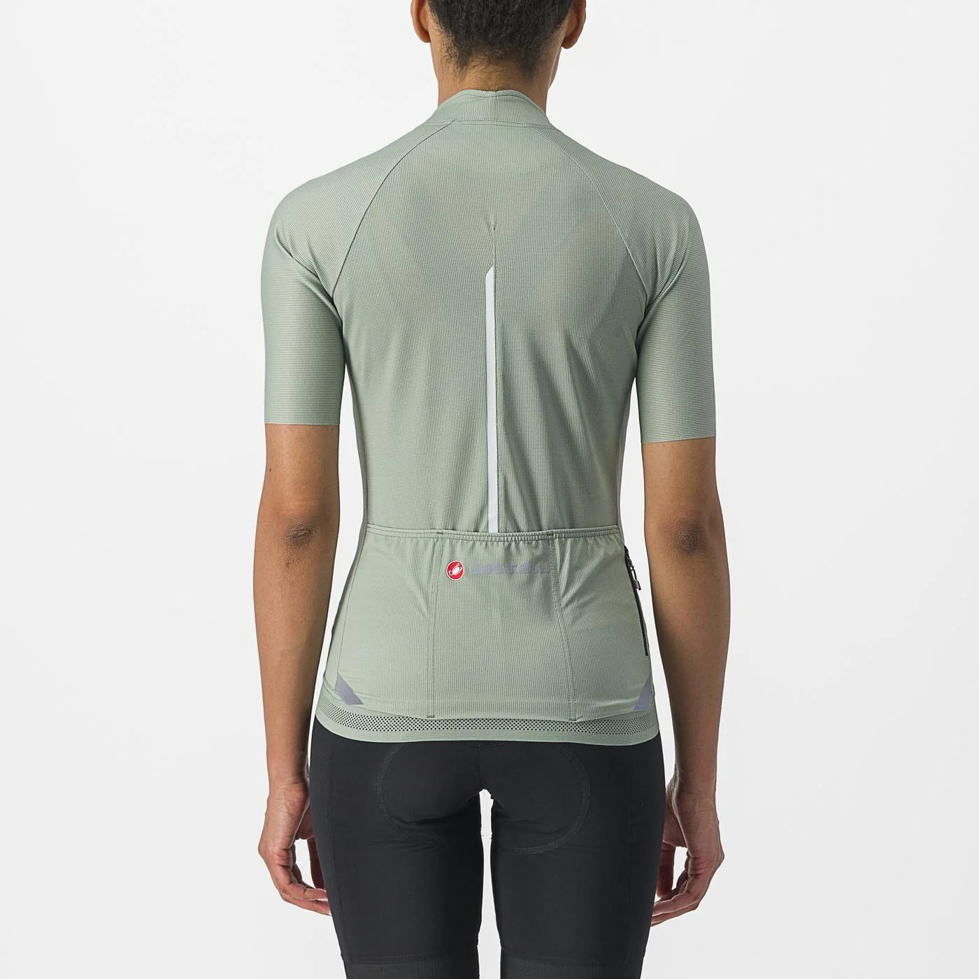 Maillot CASTELLI ENDURANCE W Femme Manches Courtes Vert - Image 2