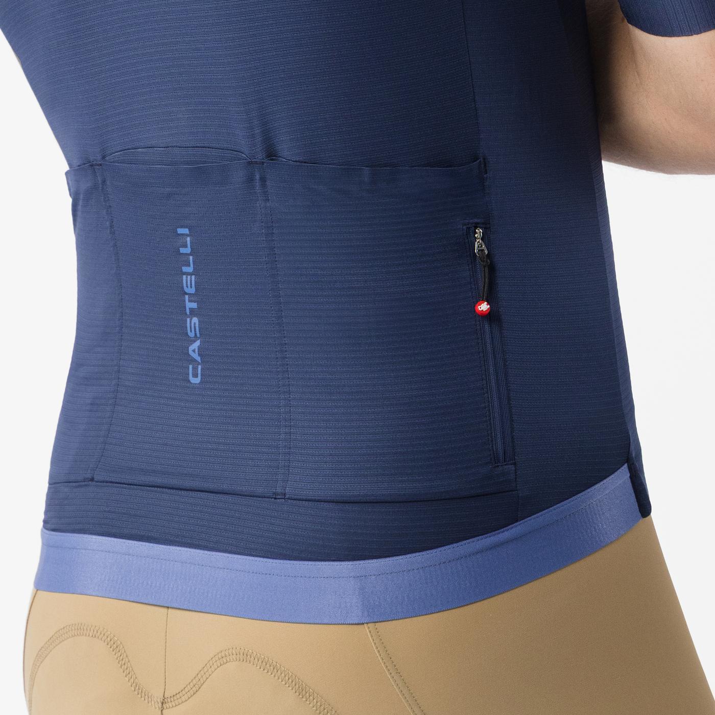 Maillot CASTELLI ESPRESSO 2 Manches Courtes Bleu - Image 4