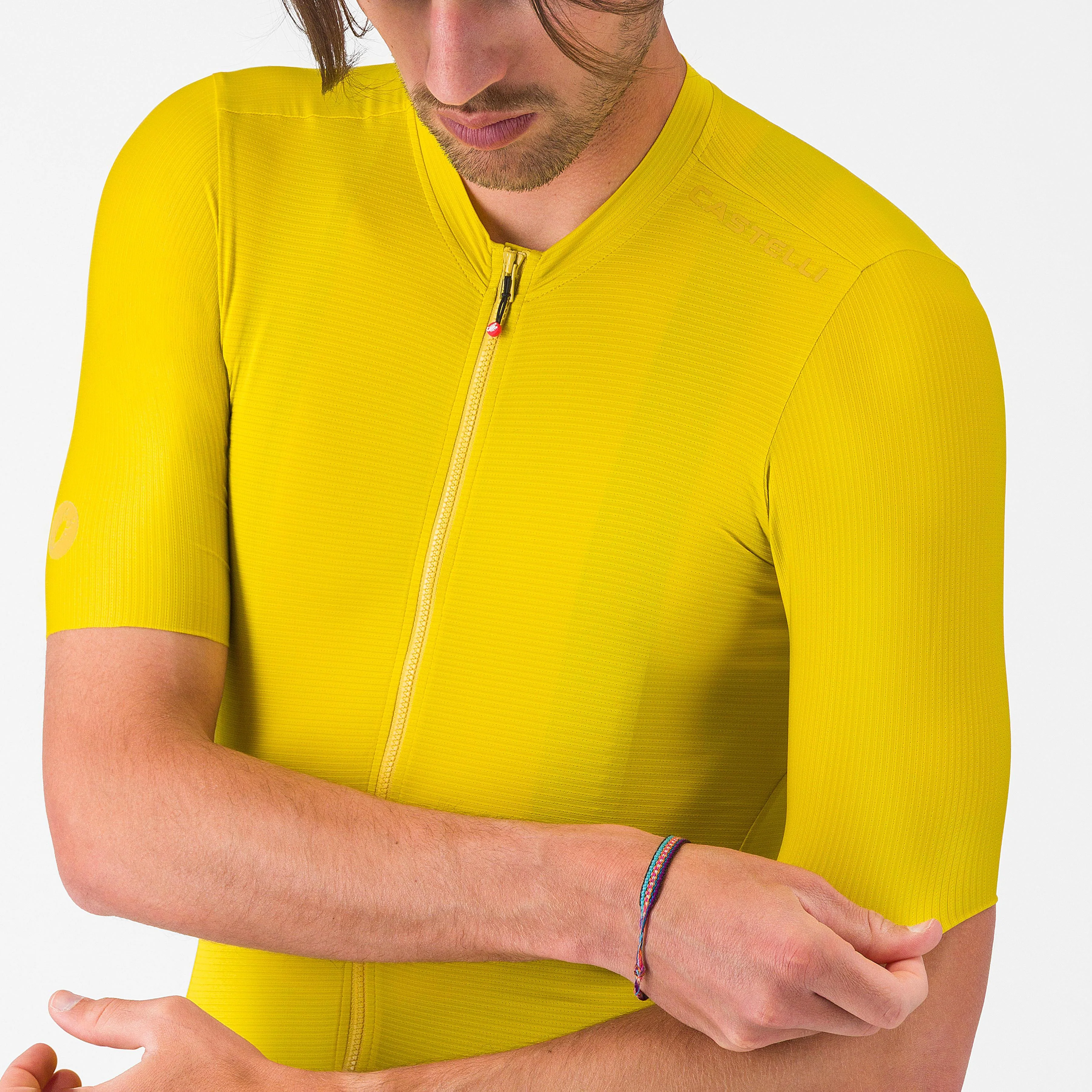 Maillot CASTELLI ESPRESSO 2 Manches Courtes Jaune - Image 3