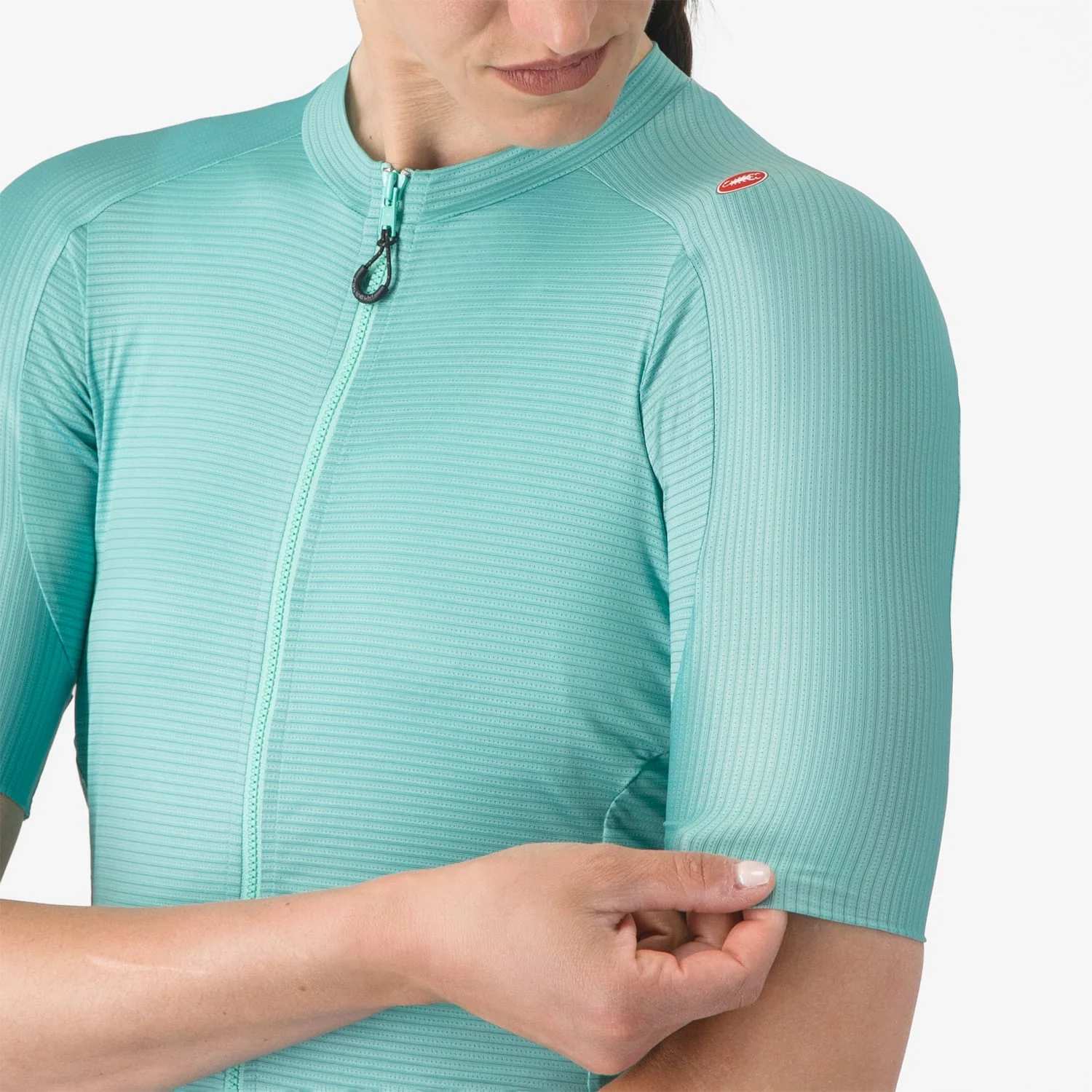 Maillot CASTELLI ESPRESSO Femme Manches Courtes Turquoise - Image 4