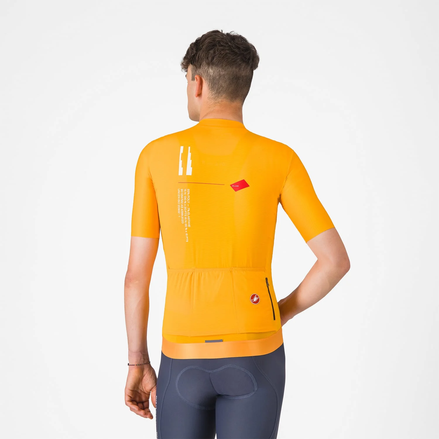 Maillot CASTELLI ESPRESSO R--A/D Manches Courtes Orange - Image 2