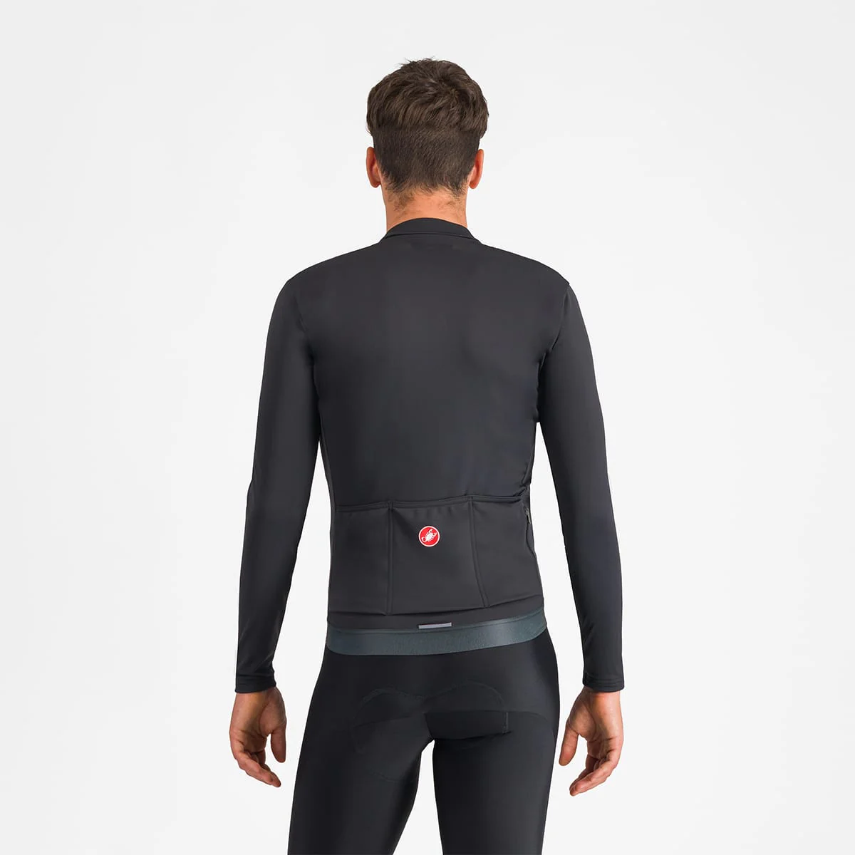 Maillot CASTELLI ESPRESSO THERMAL Manches Longues Noir - Image 2