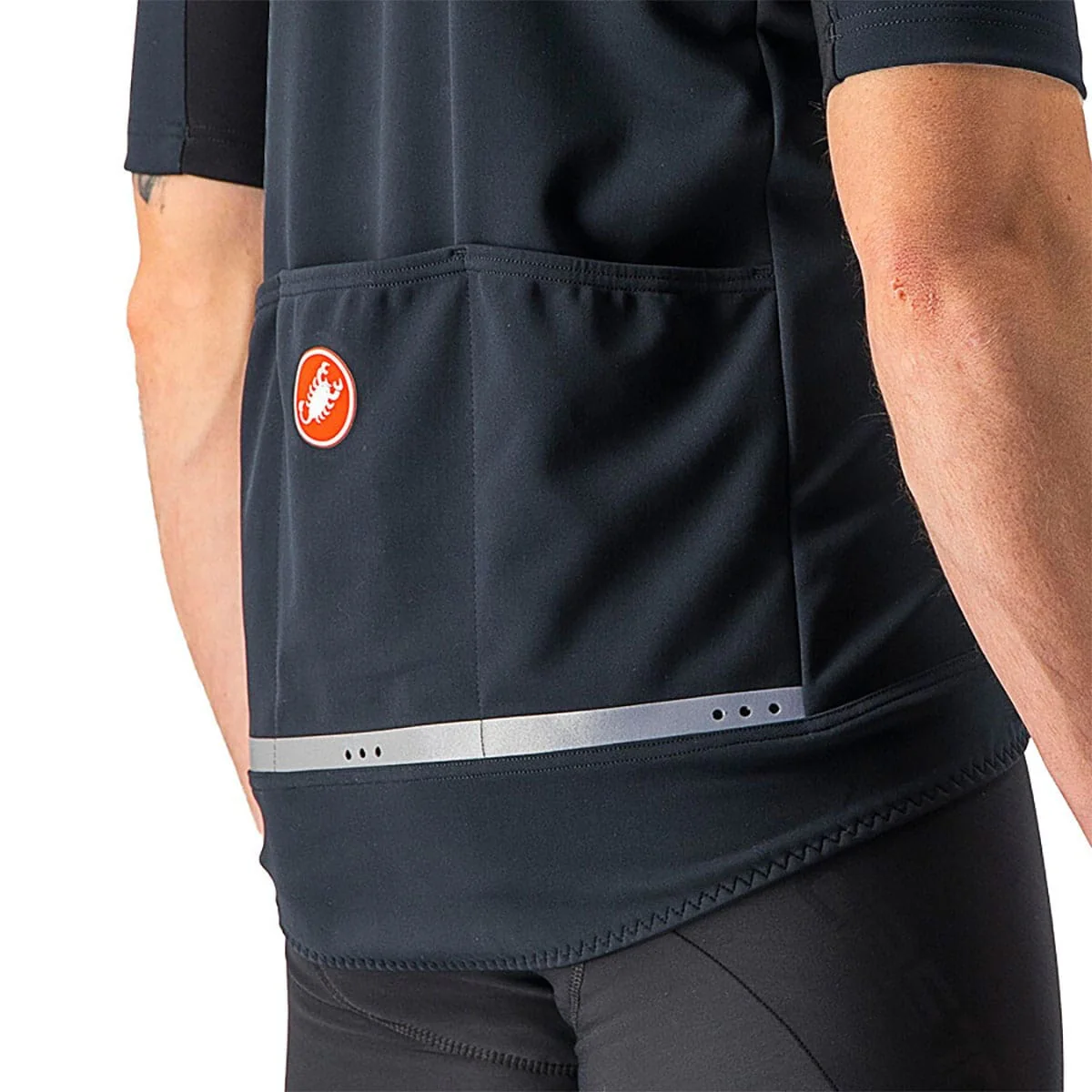 Maillot CASTELLI GABBA ROS 2 Manches Courtes Noir/Noir Reflex - Image 3