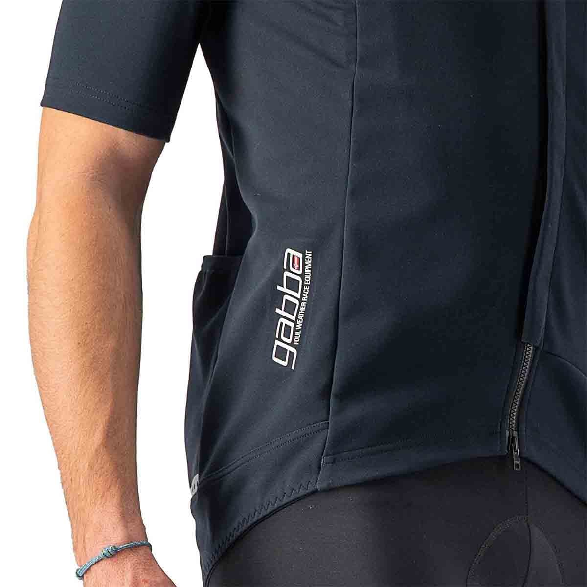 Maillot CASTELLI GABBA ROS 2 Manches Courtes Noir/Noir Reflex - Image 4