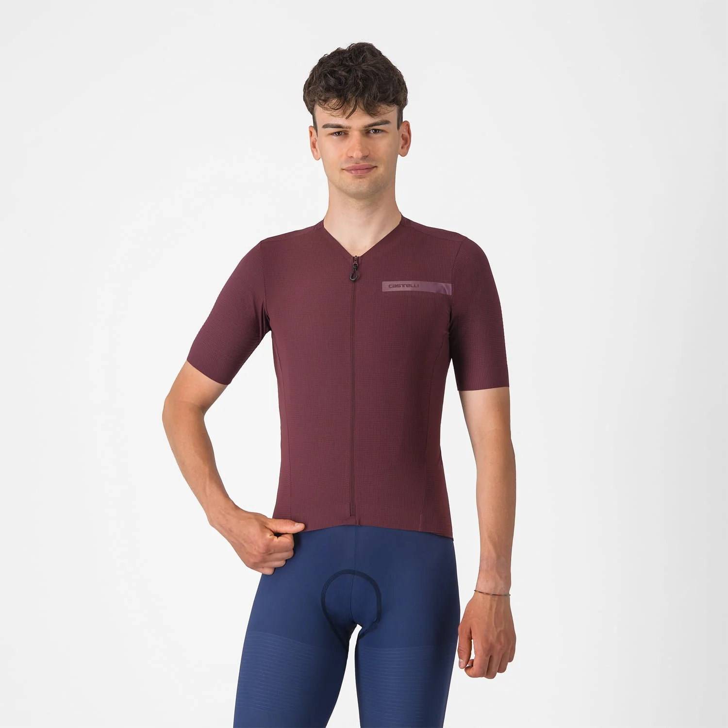 Maillot CASTELLI PREMIO EVO Manches Courtes Bordeaux - Image 2