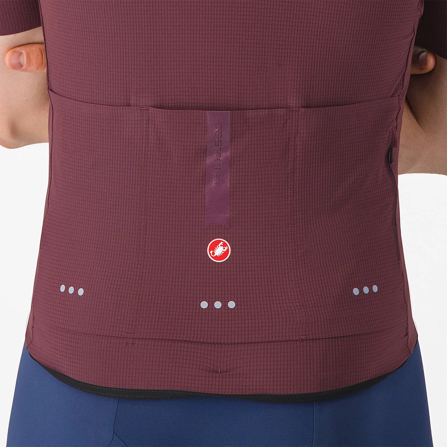 Maillot CASTELLI PREMIO EVO Manches Courtes Bordeaux - Image 8