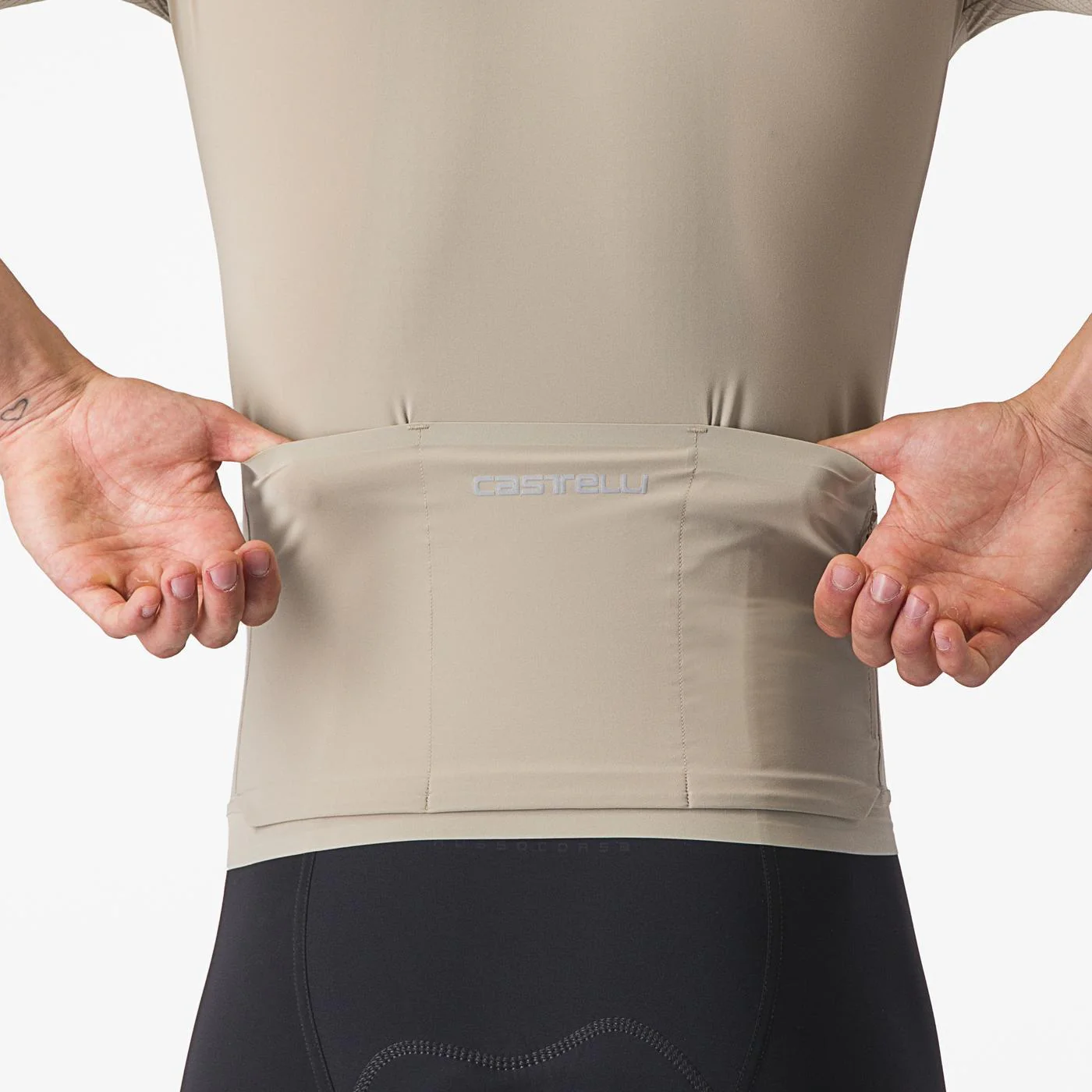 Maillot CASTELLI PREMIO Manches Courtes Beige - Image 4