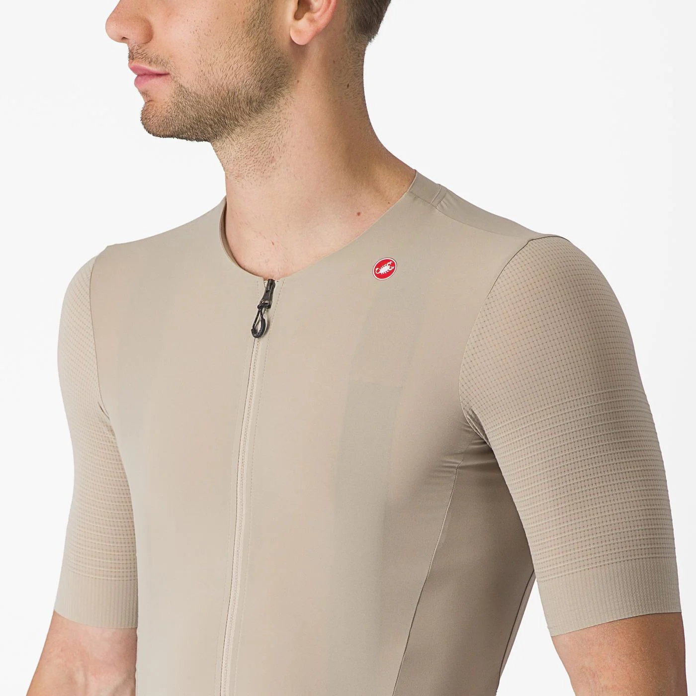 Maillot CASTELLI PREMIO Manches Courtes Beige - Image 5