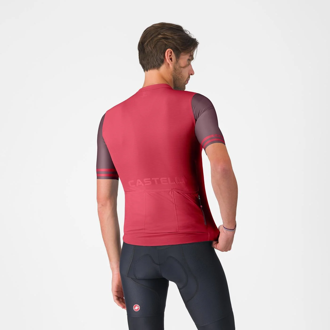 Maillot CASTELLI PROLOGO LITE 2 Manches Courtes Bordeaux - Image 2