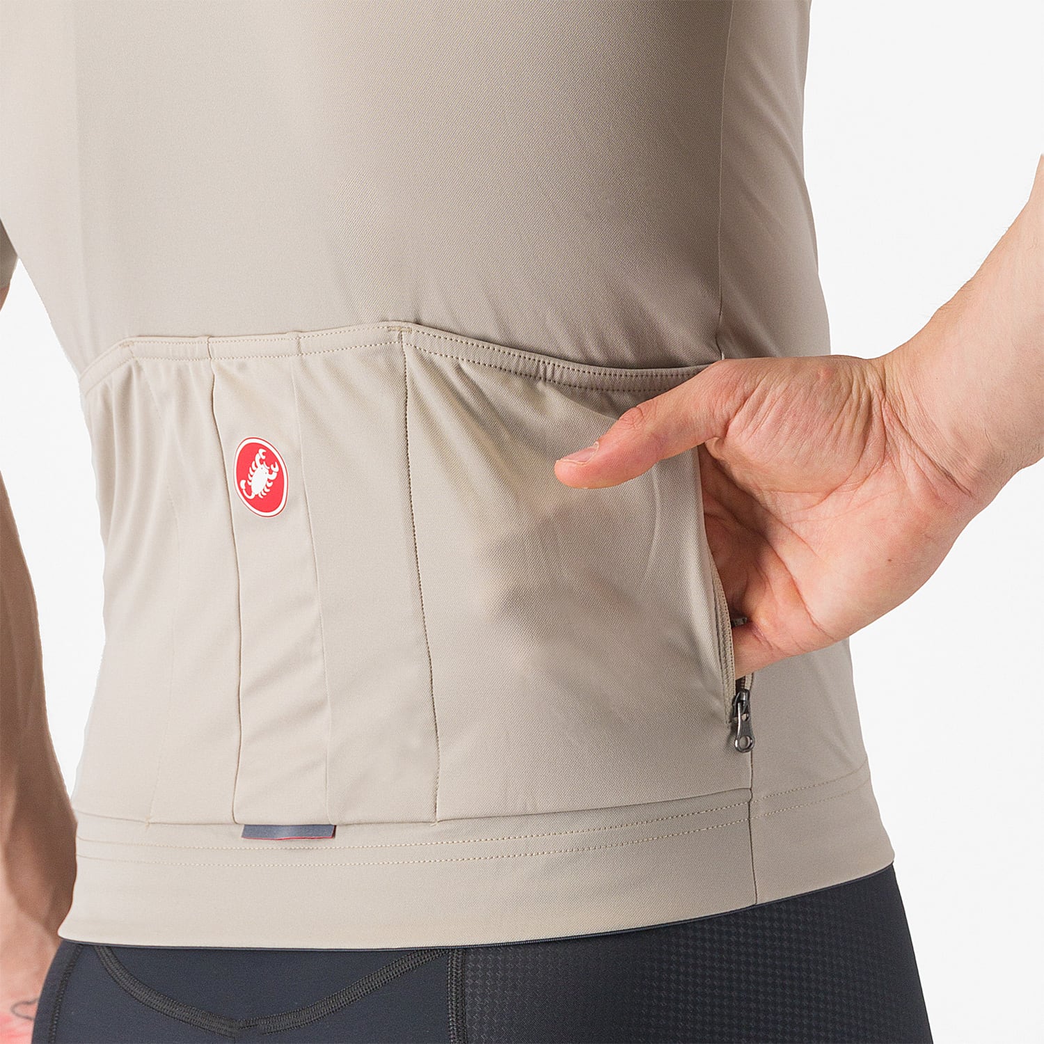 Maillot CASTELLI PROLOGO LITE Manches Courtes Beige - Image 5