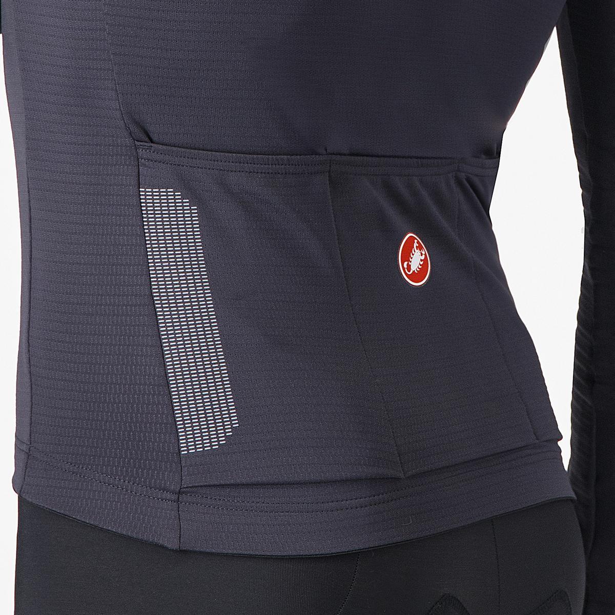 Maillot CASTELLI PURO 4 Manches Longues Dark Gray - Image 4