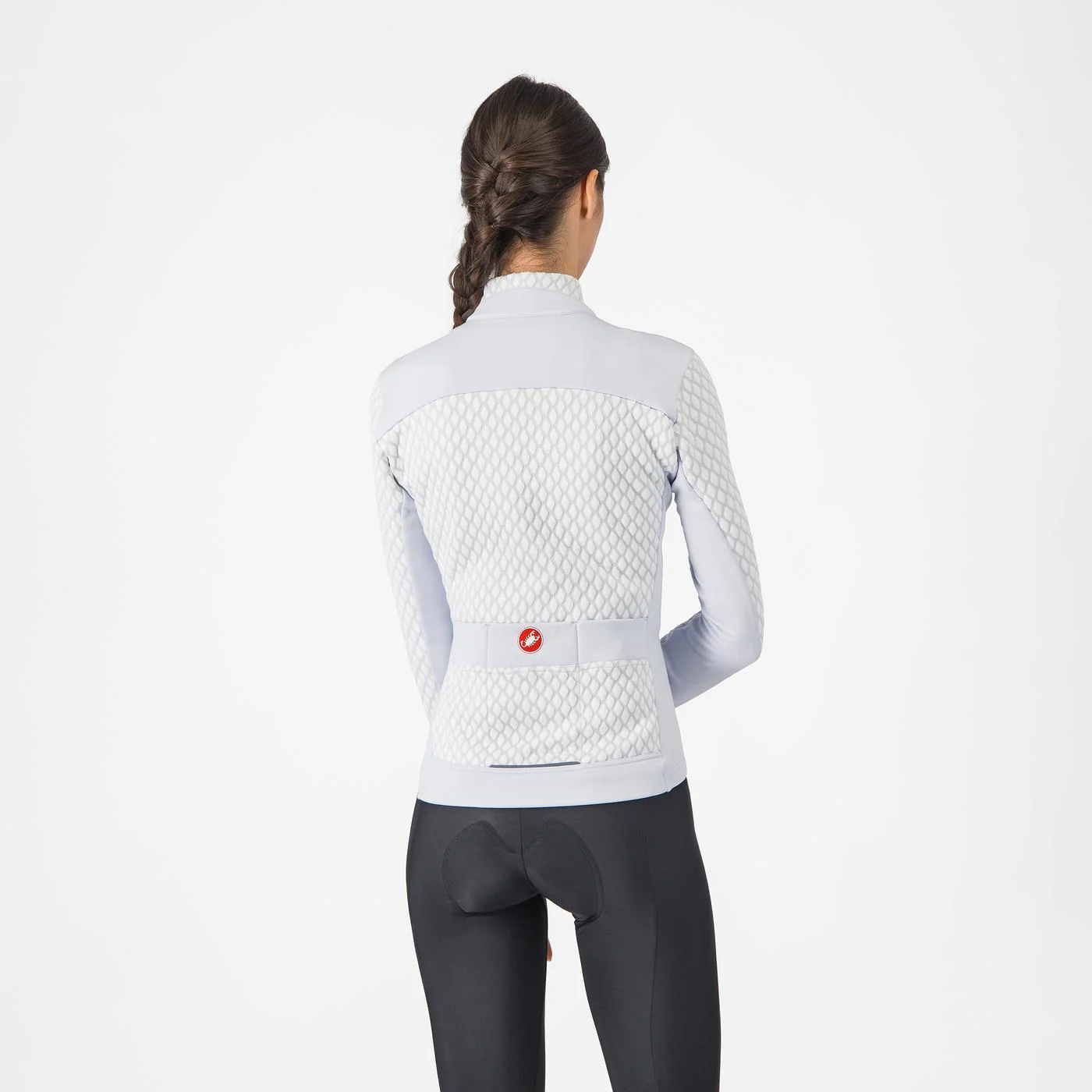 Maillot CASTELLI SFIDA 2 Femme Manches Longues Gris Clair - Image 2