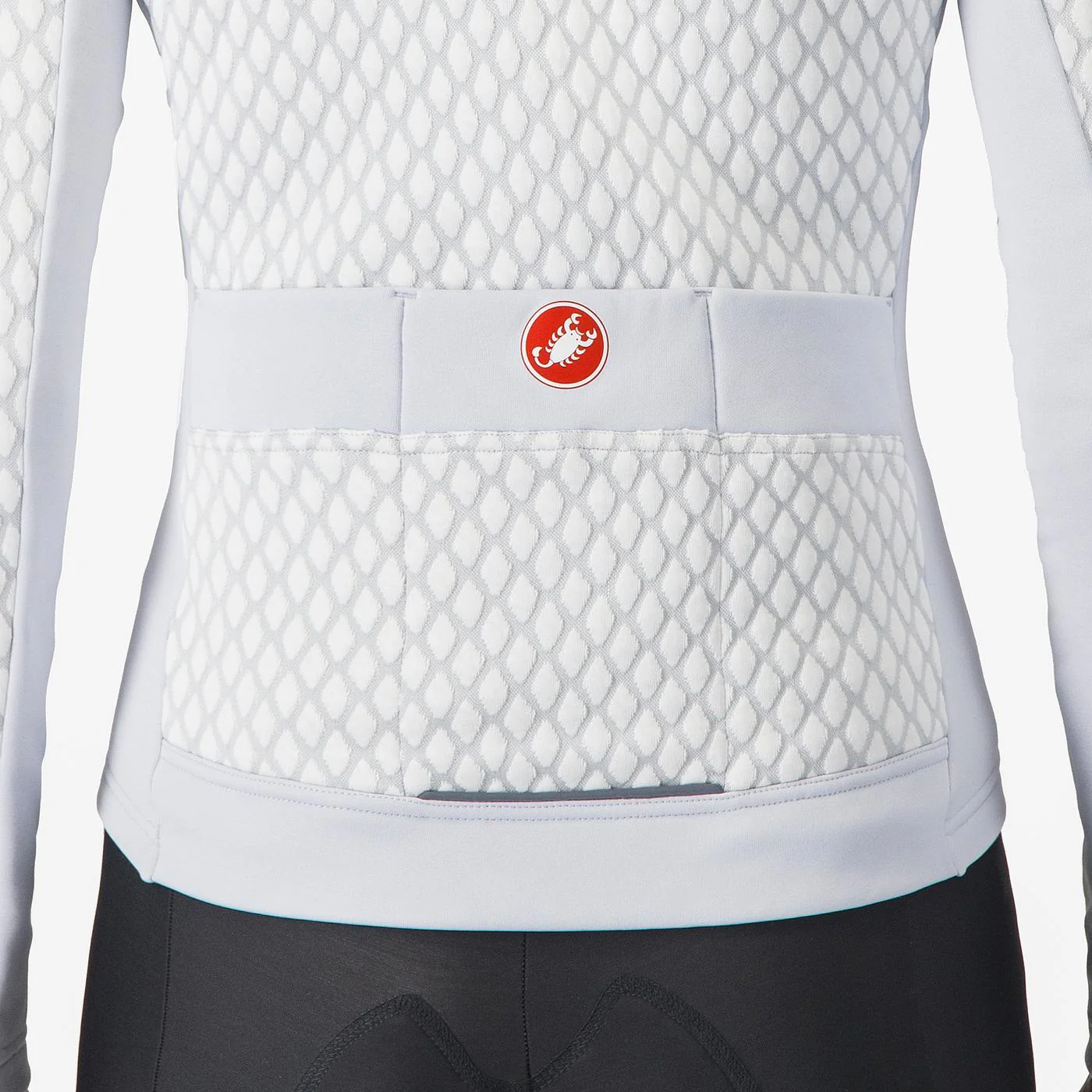 Maillot CASTELLI SFIDA 2 Femme Manches Longues Gris Clair - Image 3