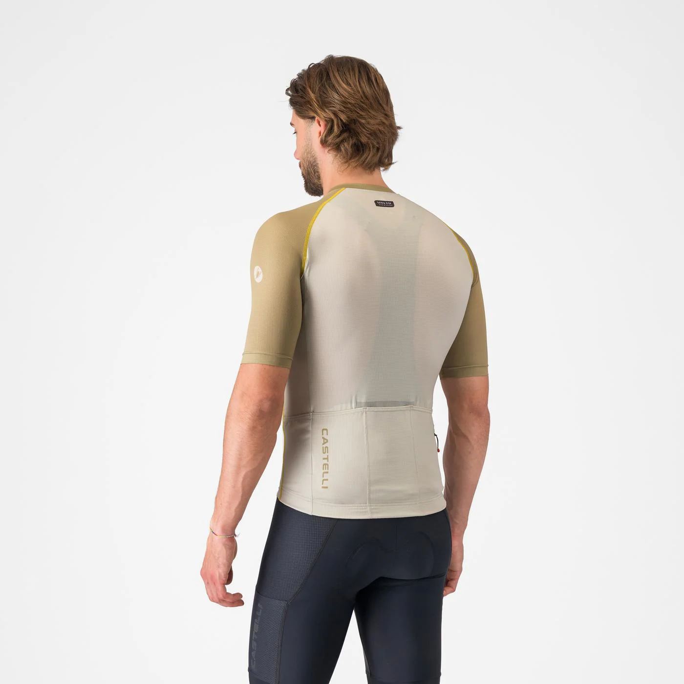 Maillot CASTELLI UNLIMITED ENDURANCE 3 Beige/Kaki - Image 2