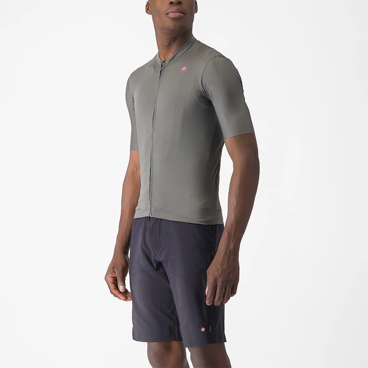 Maillot CASTELLI UNLIMITED ENTRATA 2 Manches Courtes Gris - Image 4