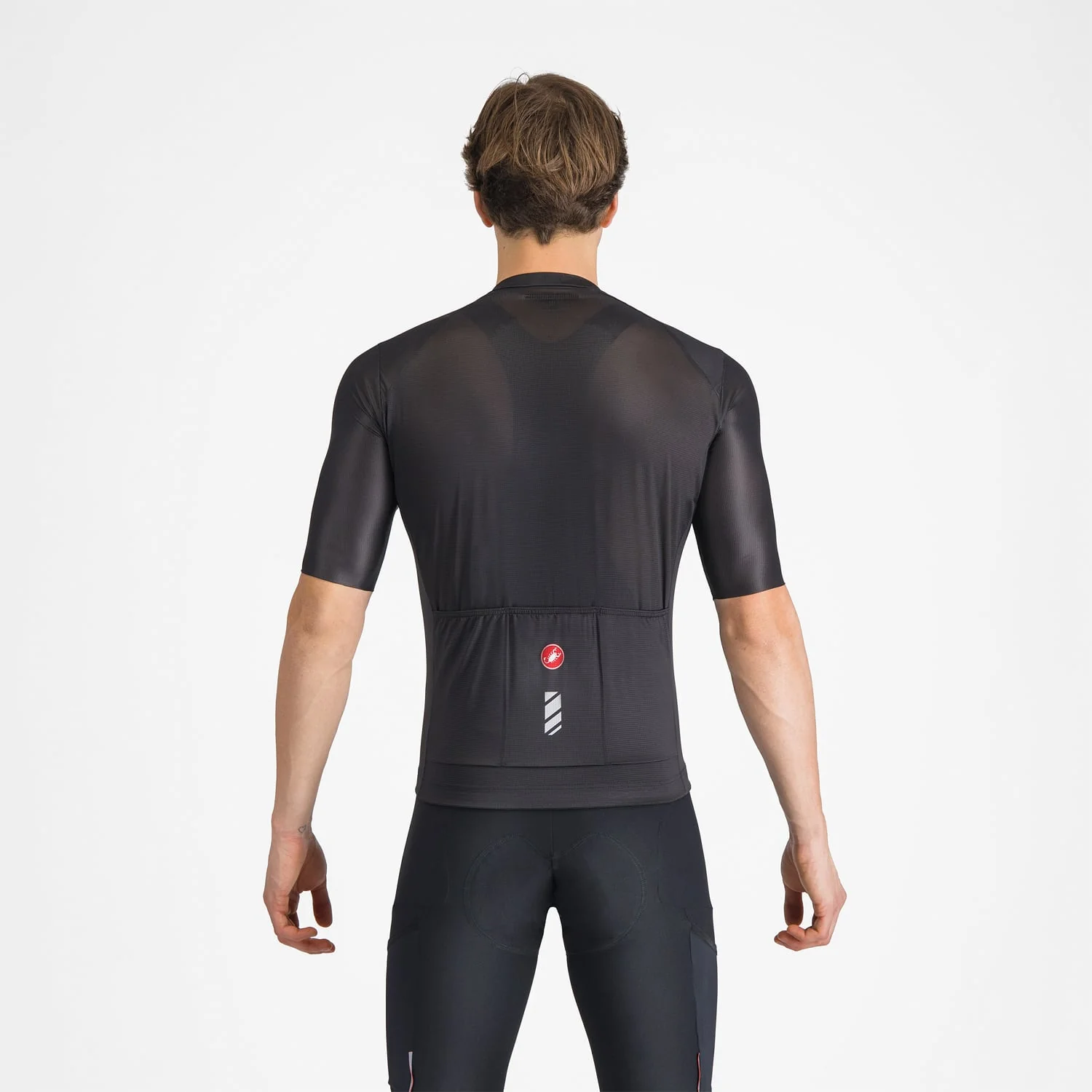 Maillot CASTELLI UNLIMITED ENTRATA 3 Manches Courtes Noir - Image 2