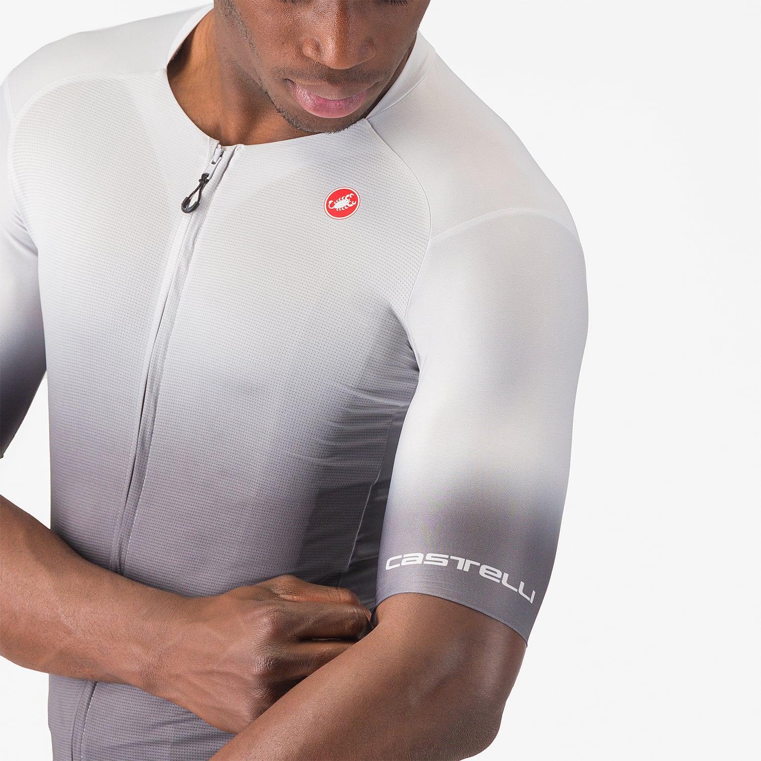 Maillot CASTELLI UPF Manches Courtes Gris - Image 5