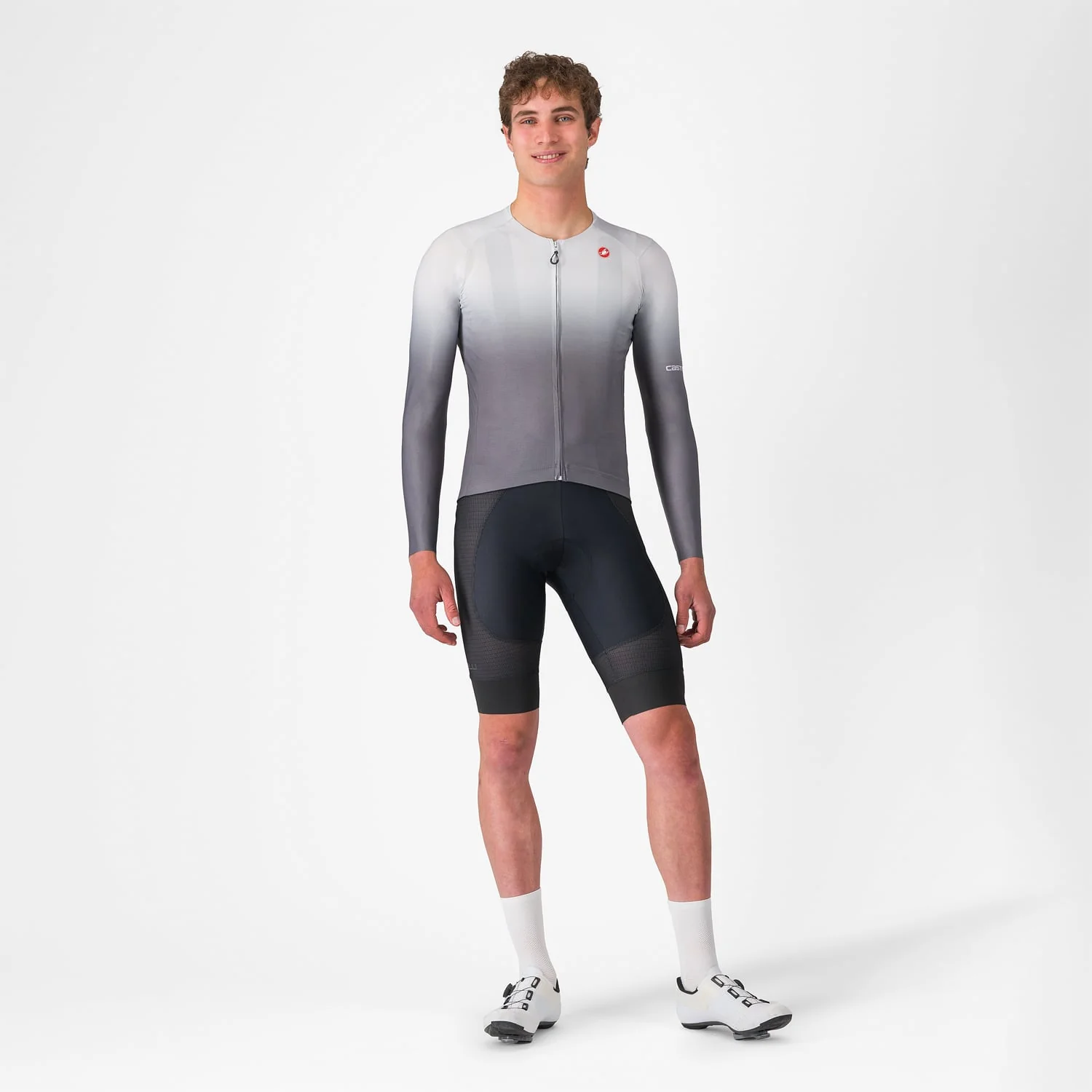Maillot CASTELLI UPF Manches Longues Gris - Image 4