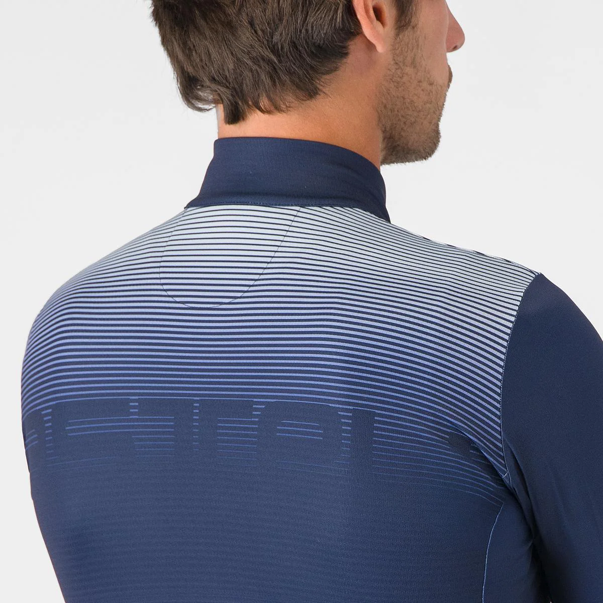 Maillot CASTELLLI APICE THERMAL Manches Longues Bleu/Orange - Image 4