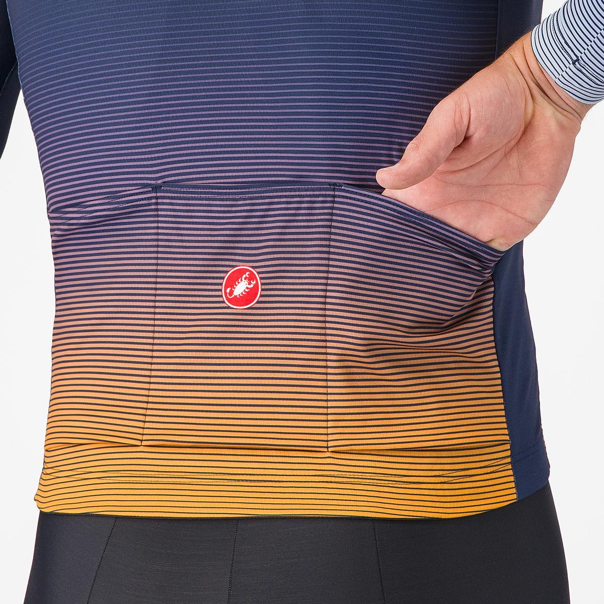 Maillot CASTELLLI APICE THERMAL Manches Longues Bleu/Orange - Image 5